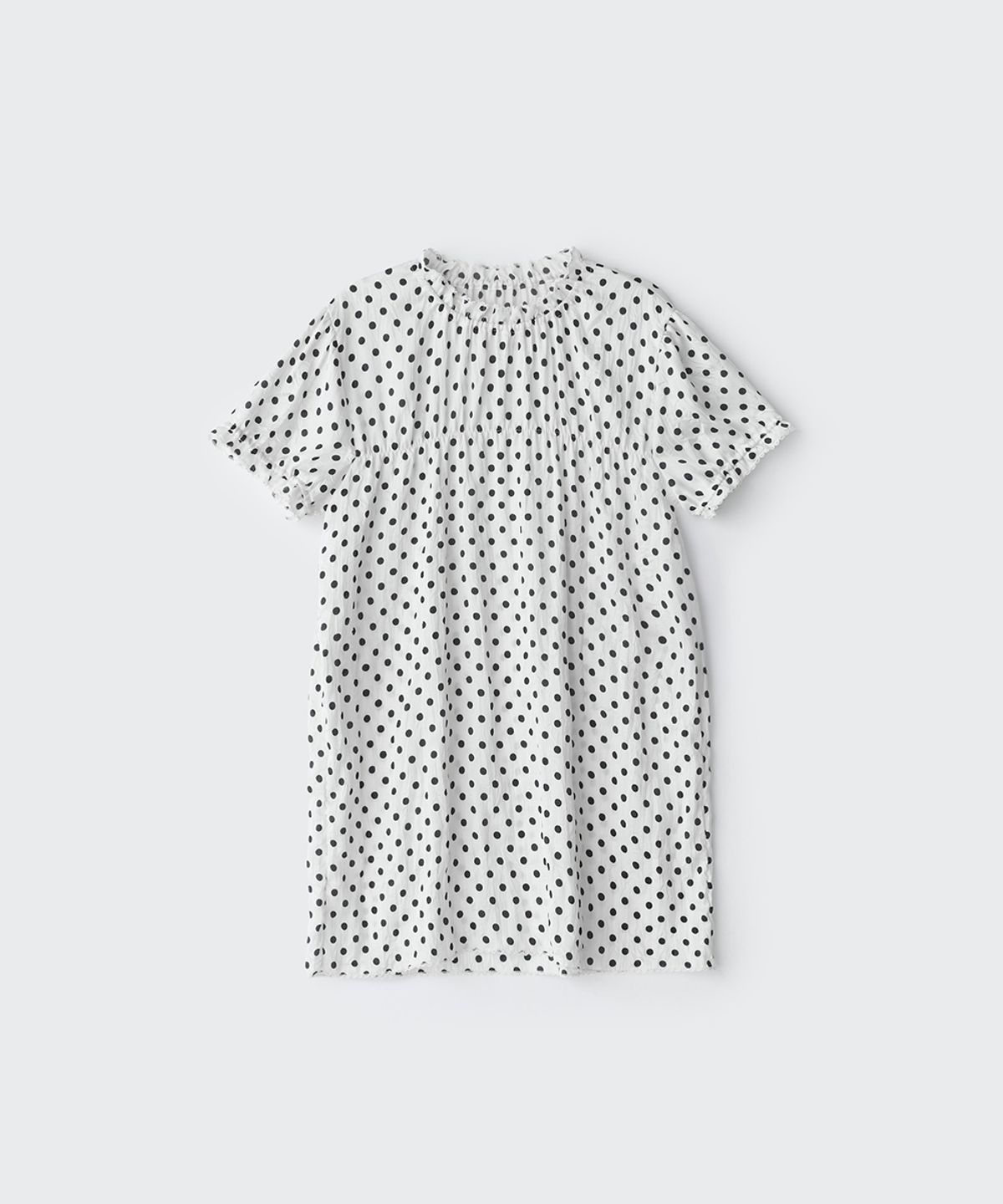 코스모스(COSMOSS) PINTUCKED TUNIC DRESS (DOTS)