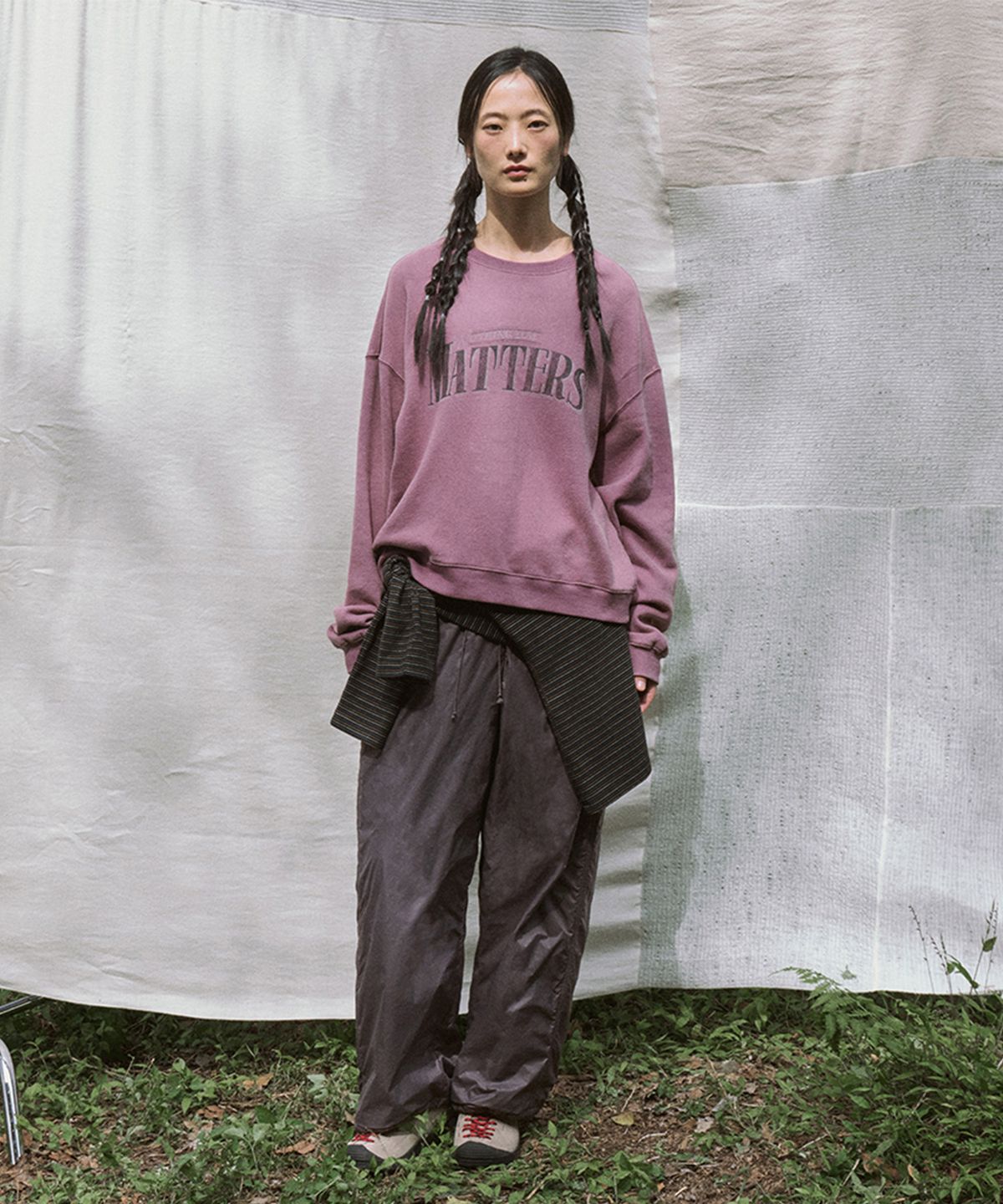 모노크롬(MONOCHROME) leggy pants (purple)