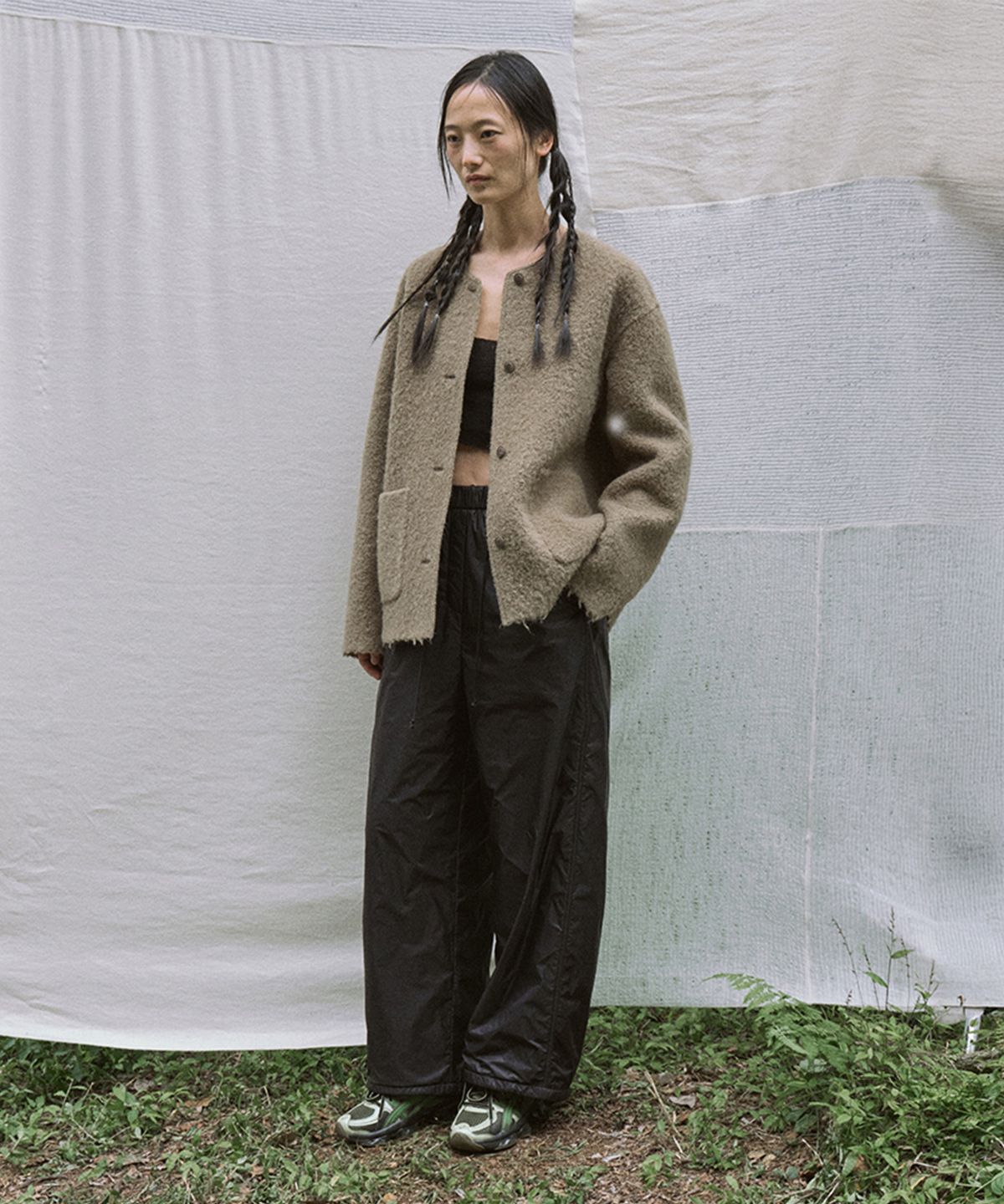 모노크롬(MONOCHROME) leggy pants (black)