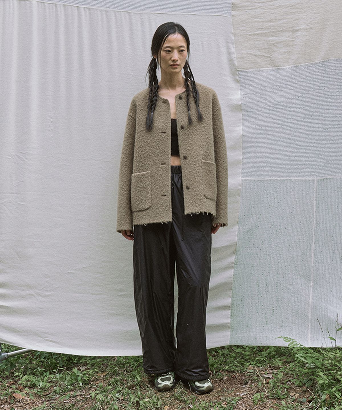 모노크롬(MONOCHROME) leggy pants (black)