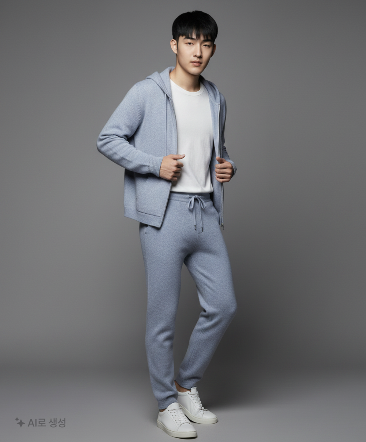 토피(TOFFEE) 마일드 니트 후드 집업 (BEIGE) L