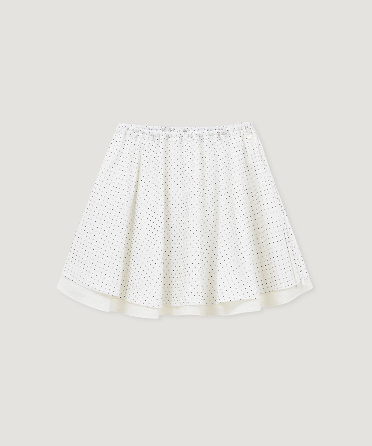 페르브(FERV) Dot Banding Flare Mini Skirt