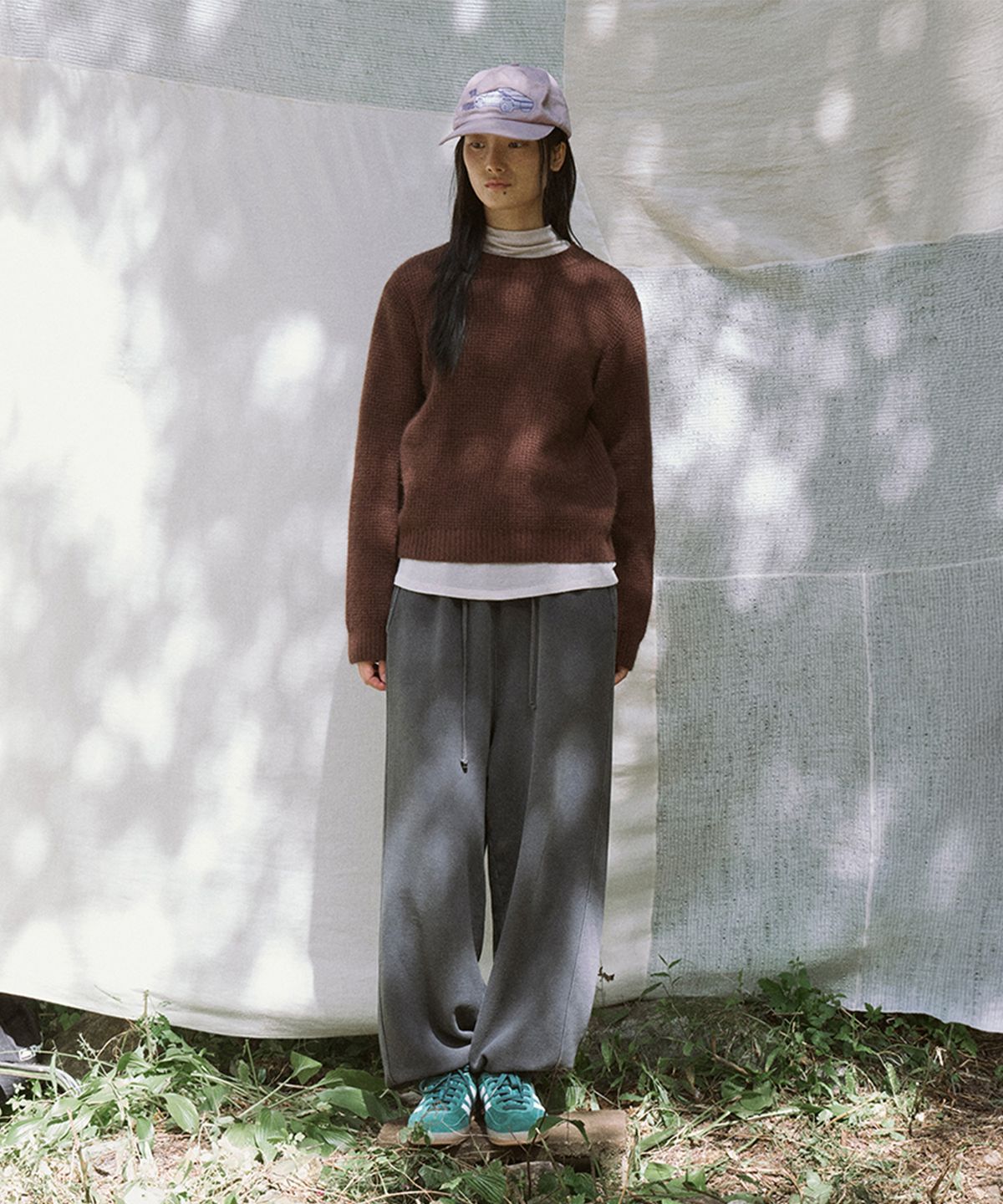 모노크롬(MONOCHROME) alle fleece pants (charcoal)