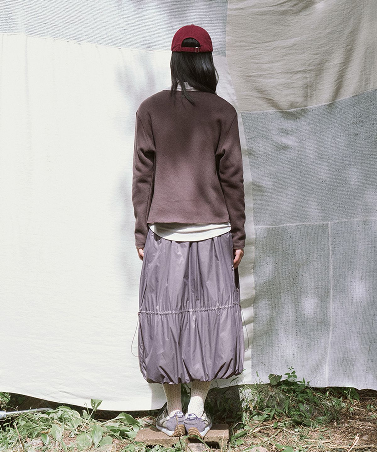모노크롬(MONOCHROME) leggy skirt (purple)