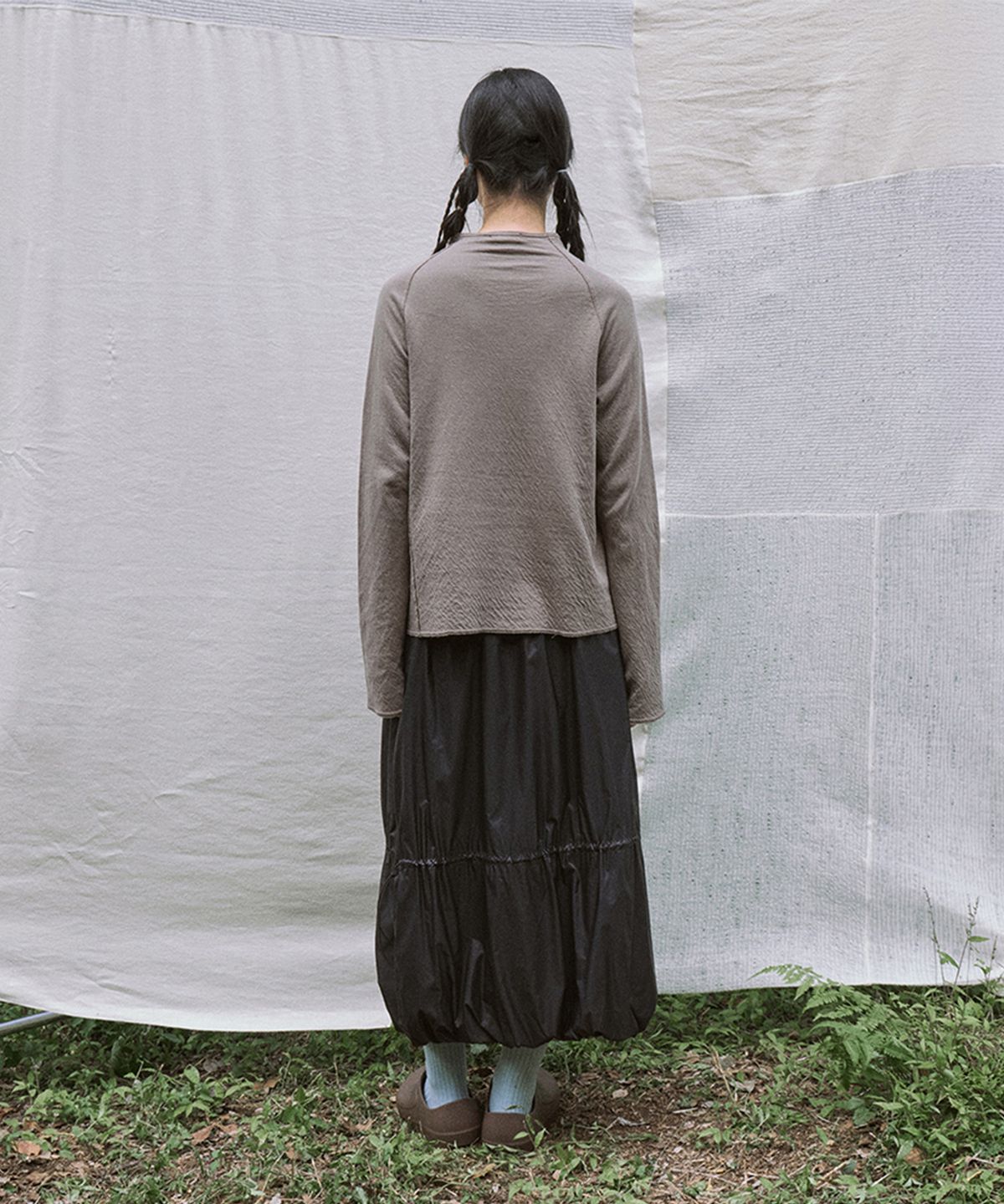 모노크롬(MONOCHROME) leggy skirt (black)