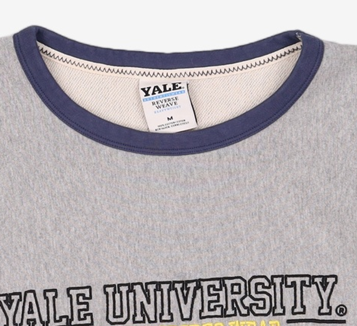 예일(YALE) HEAVYWEIGHT REVERSE WEAVE 3 STITCH CREWNECK GRAY M