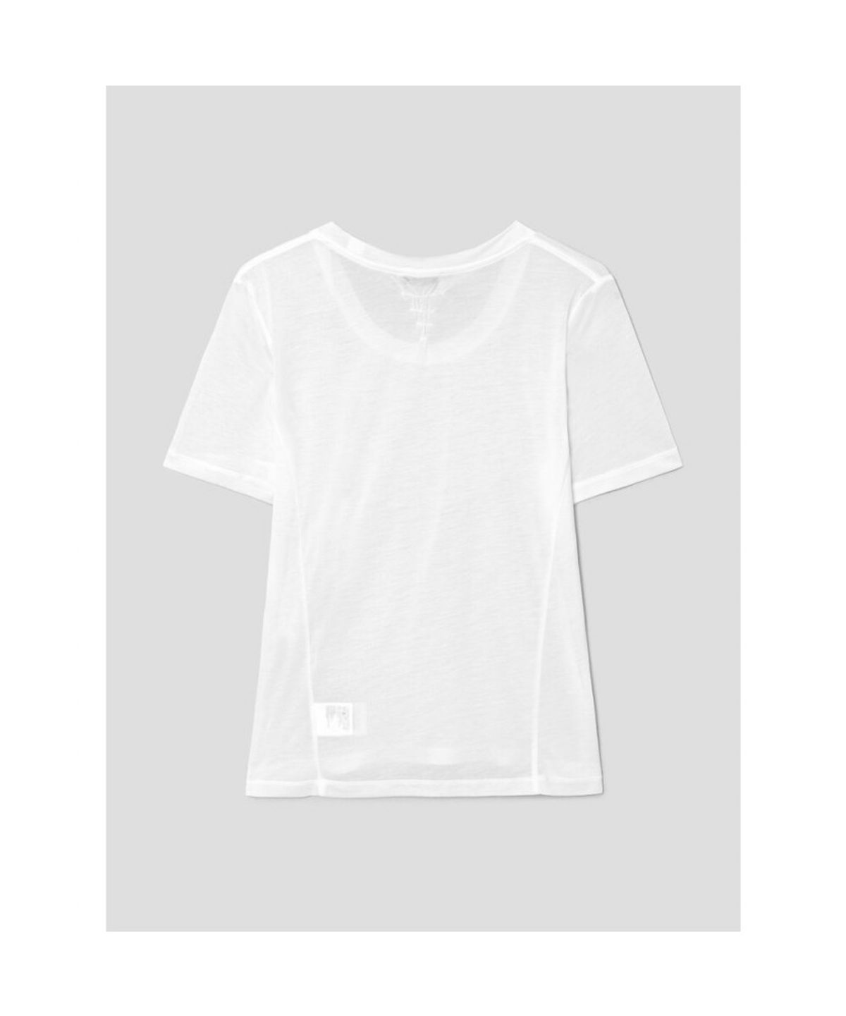 앙개(ANGGAE) Scoop Neck Short Sleeve TShirt  White