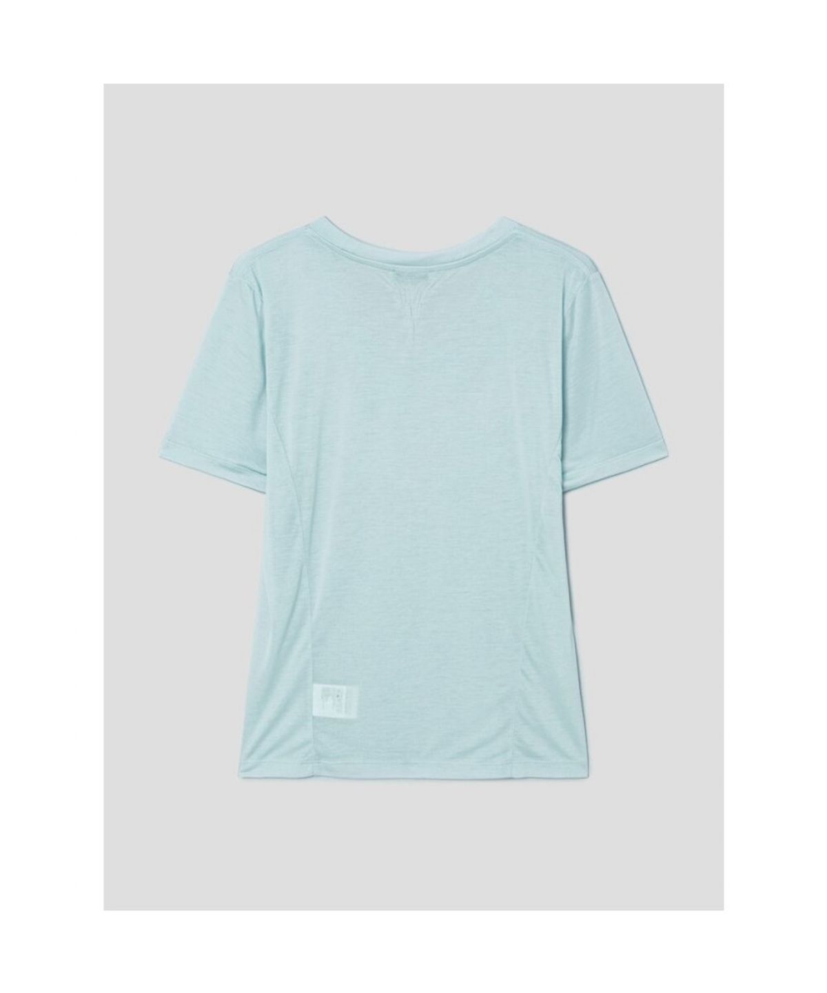 앙개(ANGGAE) Scoop Neck Short Sleeve TShirt  Sky Blue