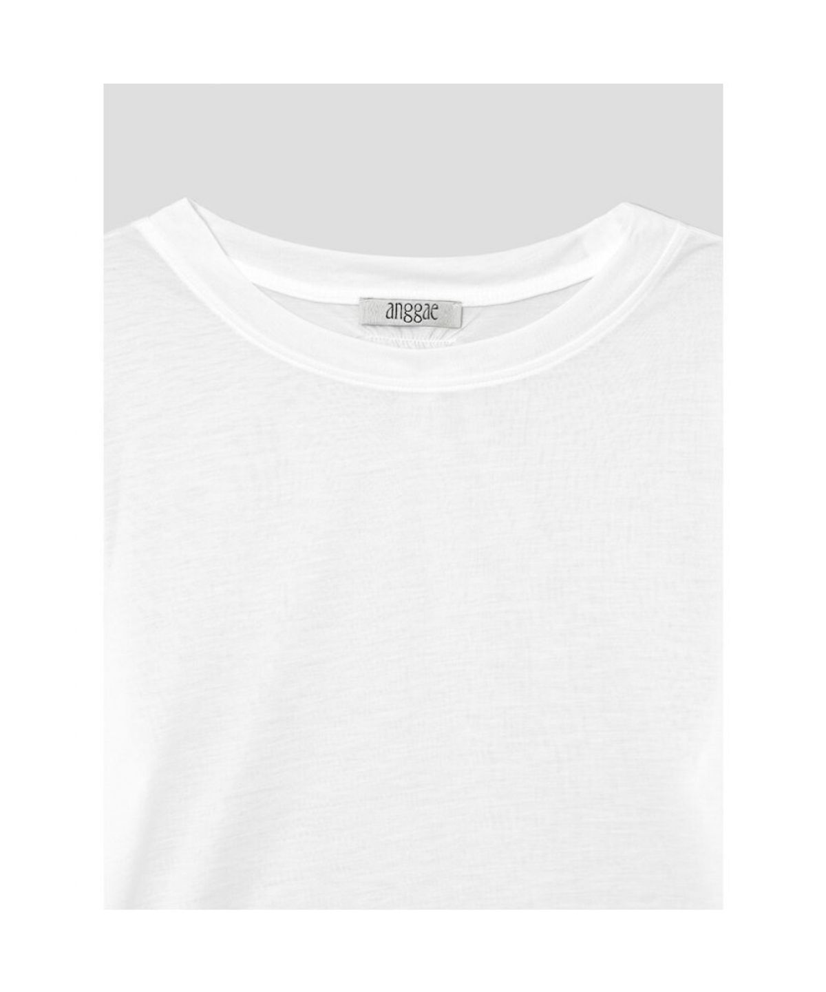 앙개(ANGGAE) Sheer TShirt  White