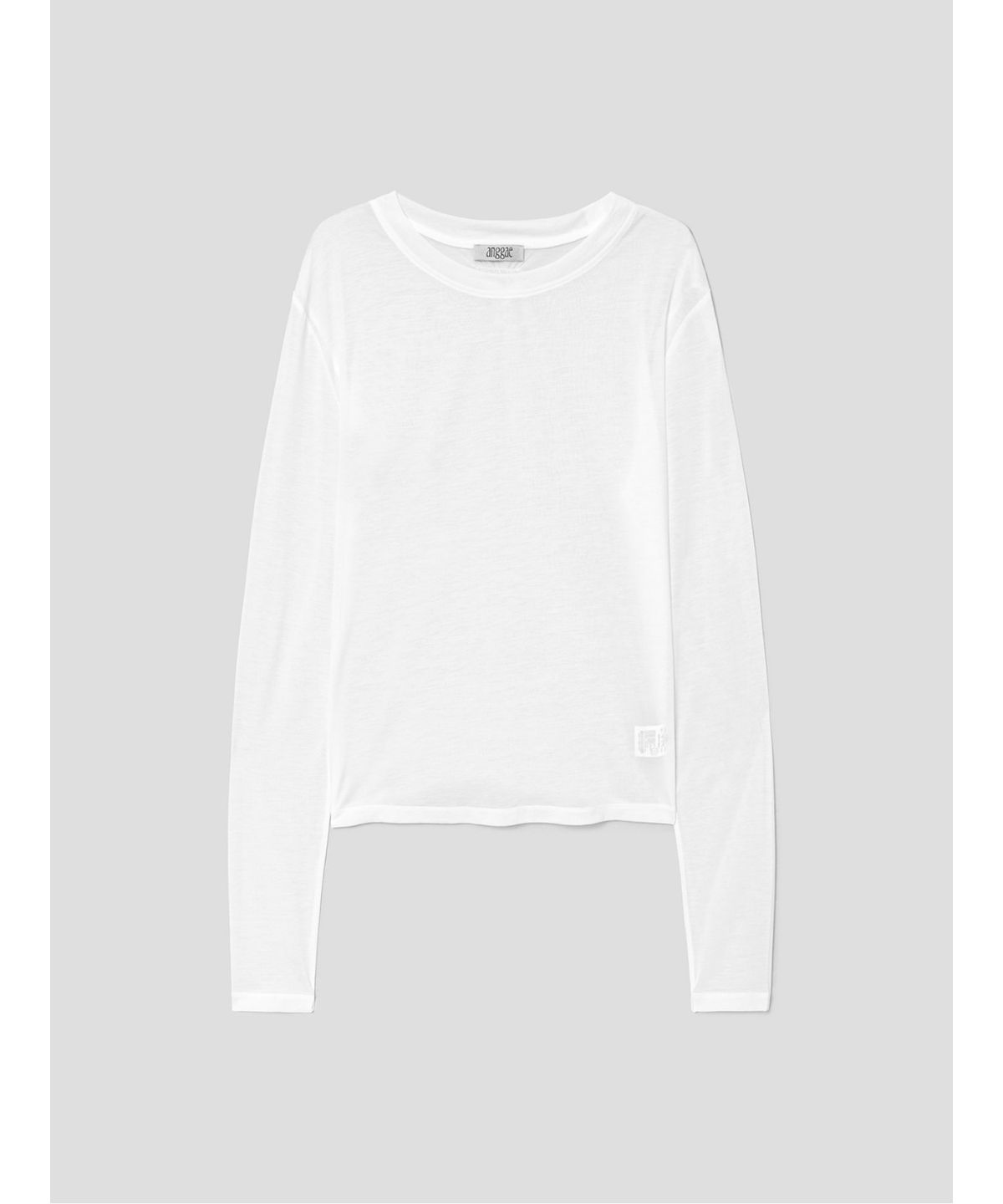 앙개(ANGGAE) Sheer TShirt  White