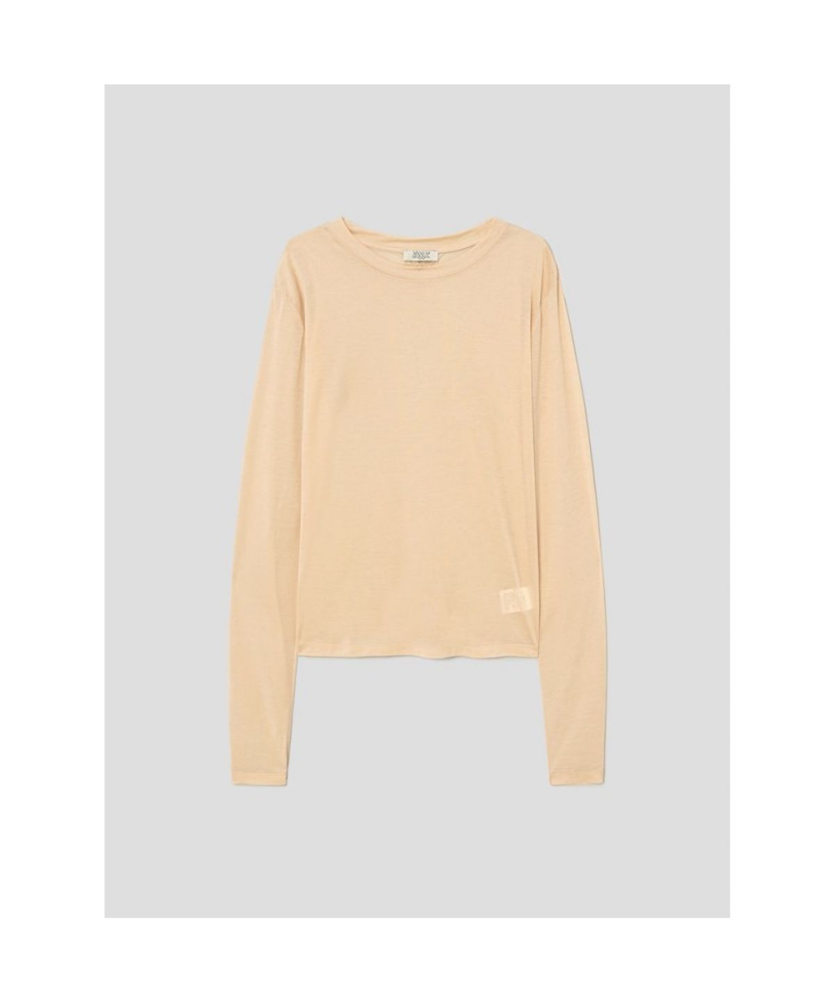 앙개(ANGGAE) Sheer TShirt  Beige