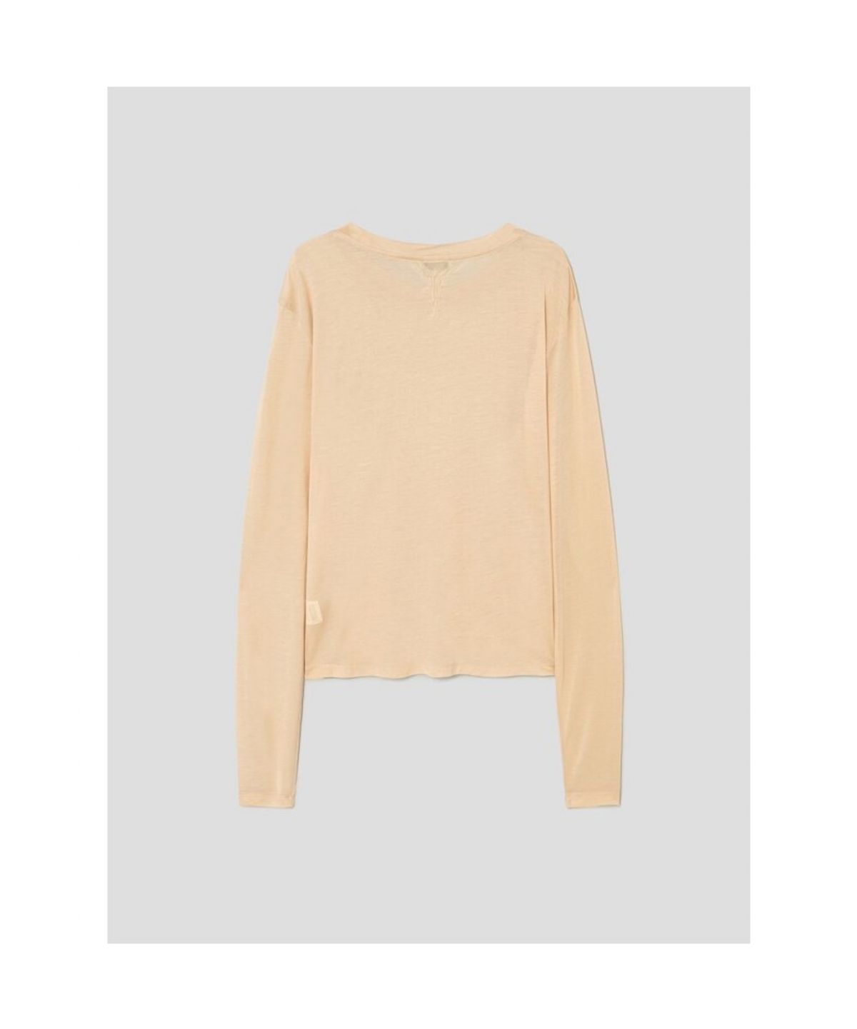 앙개(ANGGAE) Sheer TShirt  Beige