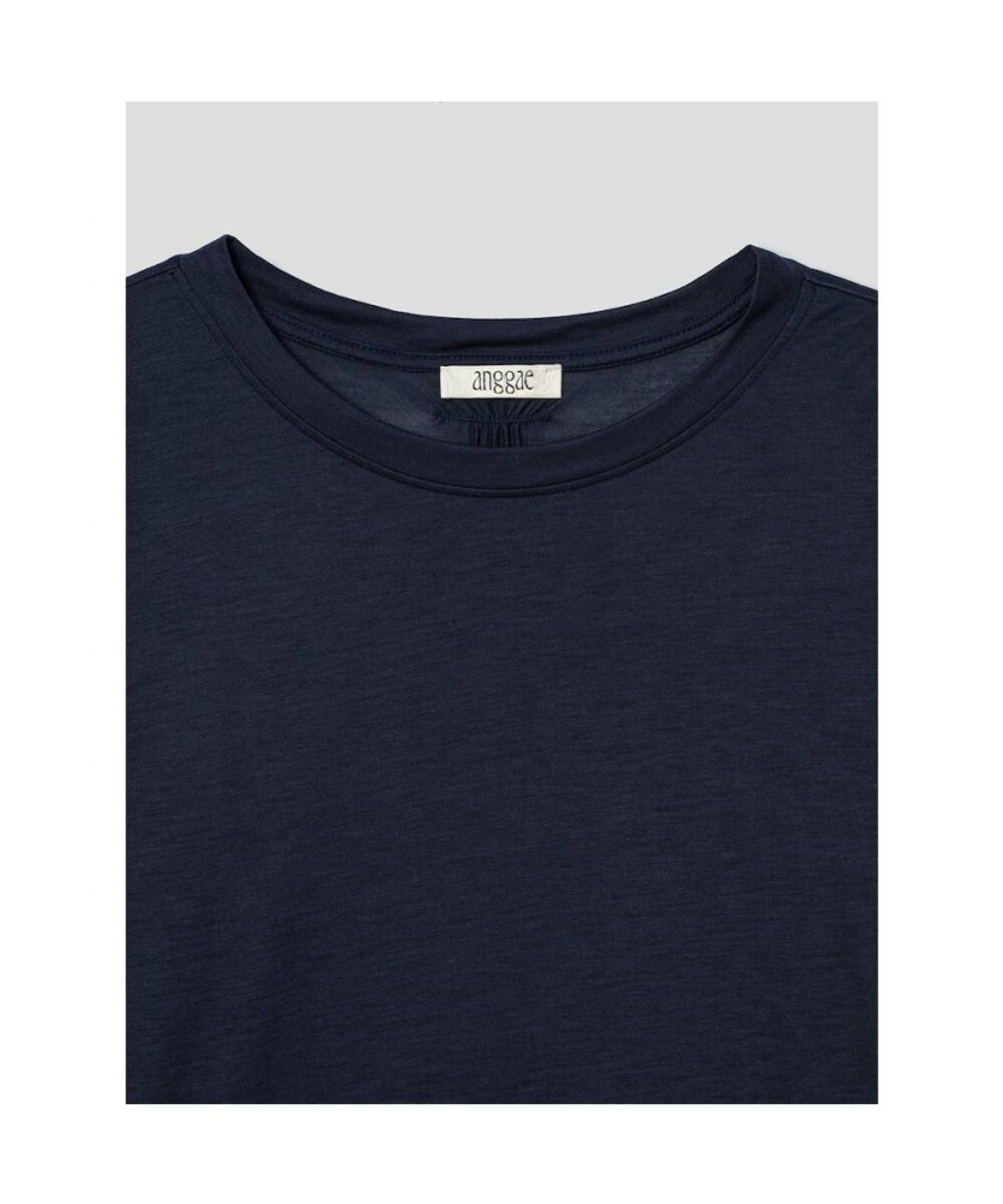 앙개(ANGGAE) Sheer TShirt  Navy