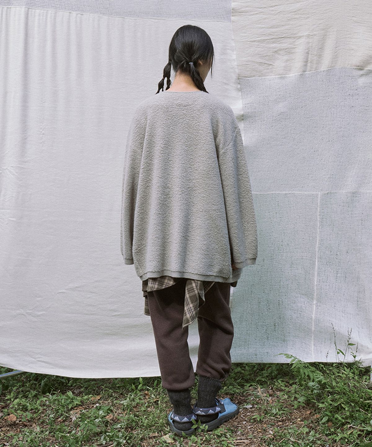 모노크롬(MONOCHROME) shotimee cardigan (light gray)