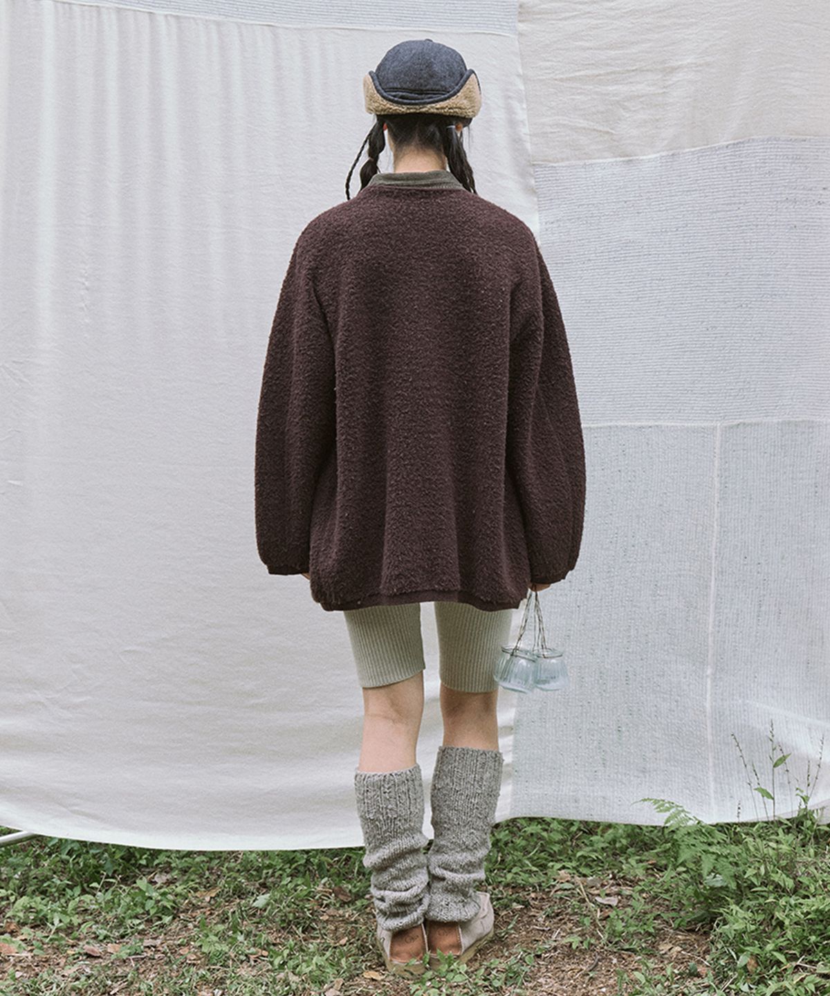 모노크롬(MONOCHROME) shotimee cardigan (brown)