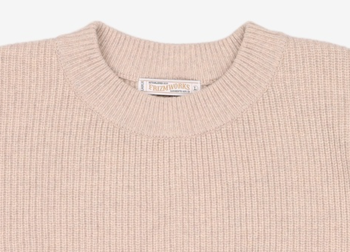 프리즘웍스(FRIZMWORKS) KANGAROO ROUND PULLOVER KNIT _ OATMEAL L