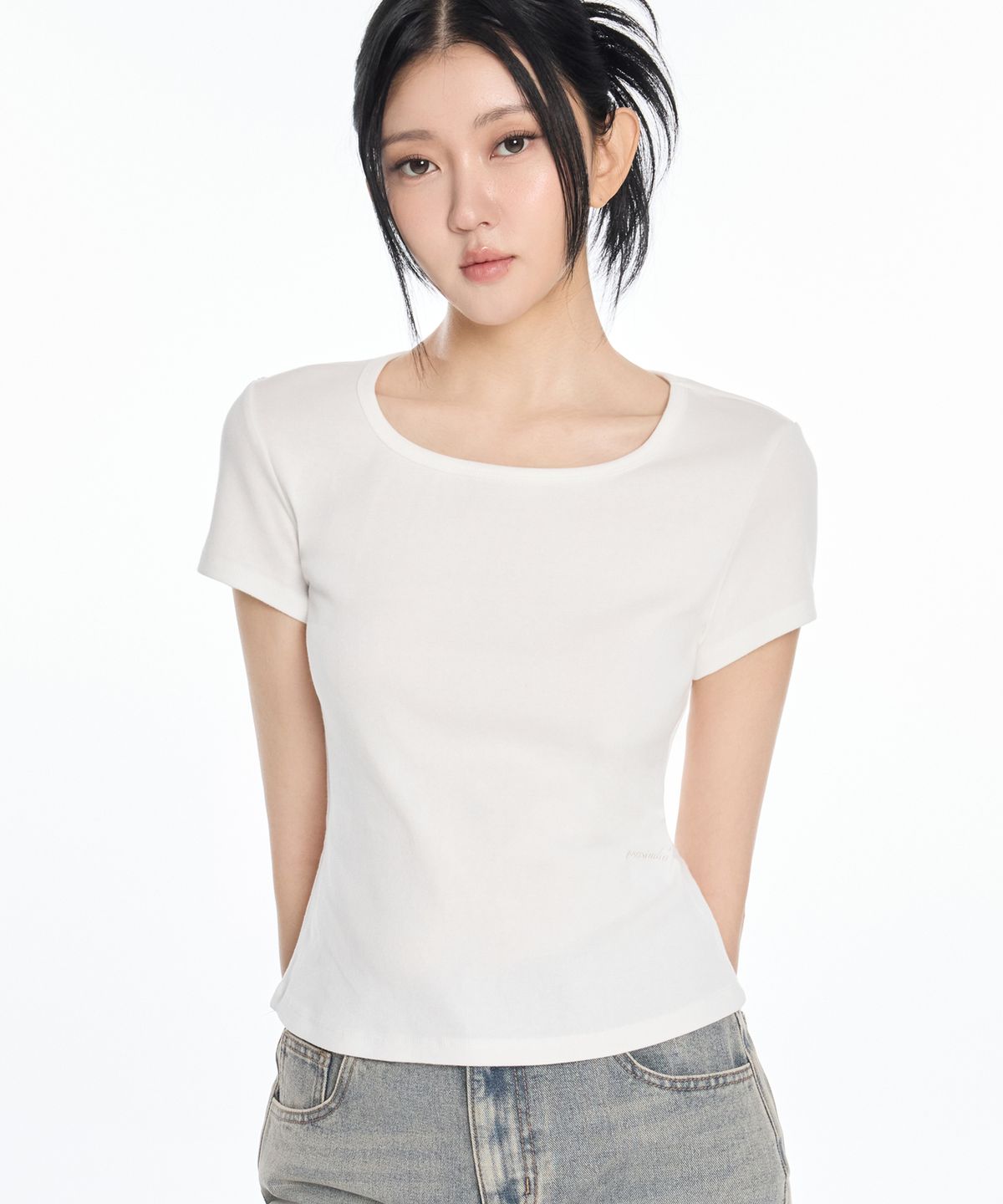1993스튜디오(1993STUDIO) W 베이직 스퀘어넥 티셔츠 (3colors)