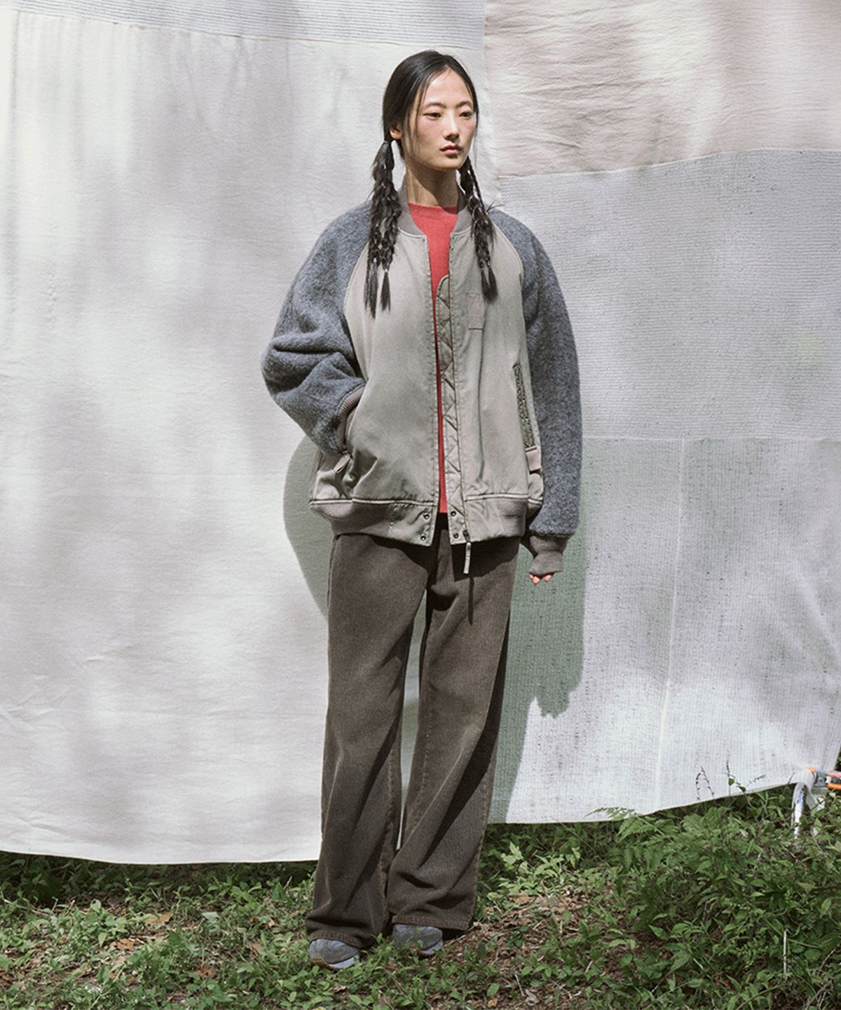 모노크롬(MONOCHROME) kai jumper (khaki)