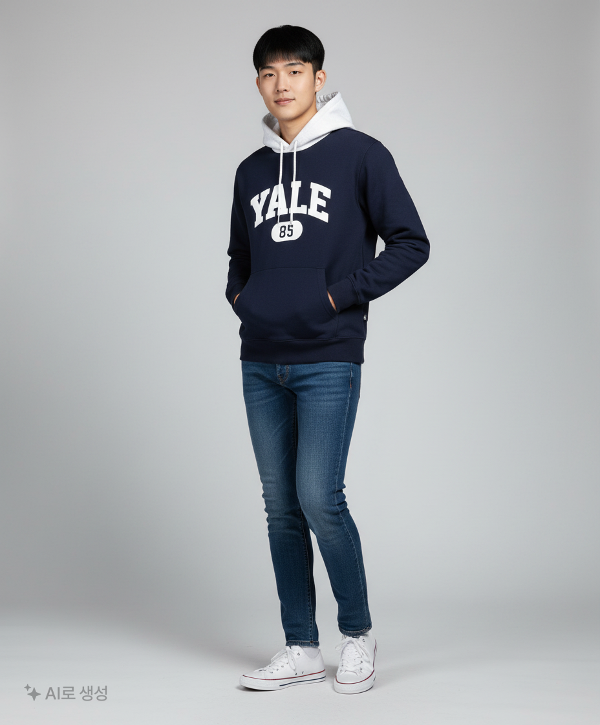 예일(YALE) 후드 티셔츠 3
