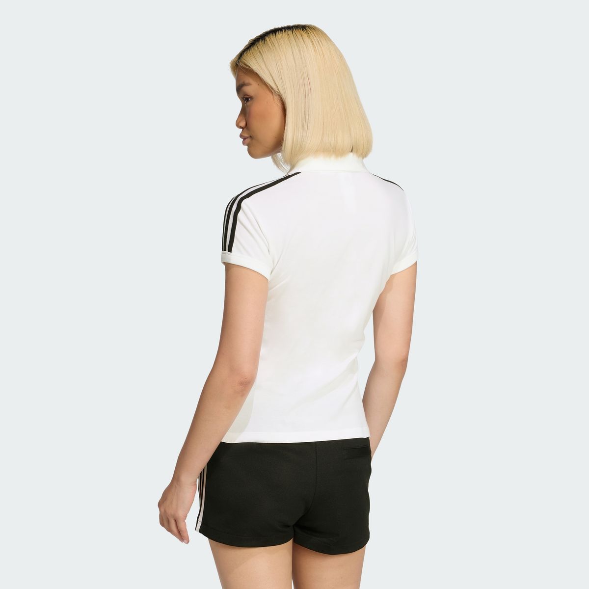 아디다스(ADIDAS) 3-스트라이프 폴로 - 화이트:블랙 / KD3697