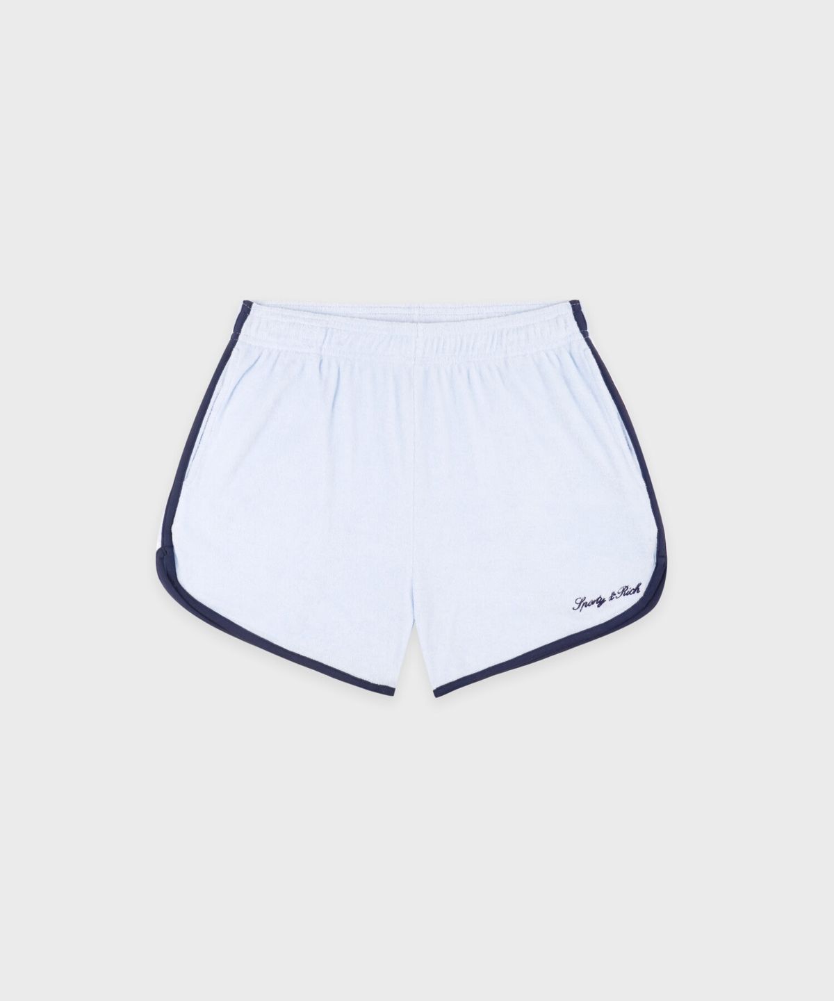스포티앤리치(SPORTY&RICH) 시그니쳐 로고 테리 쇼츠- 시엘 R265AW7009