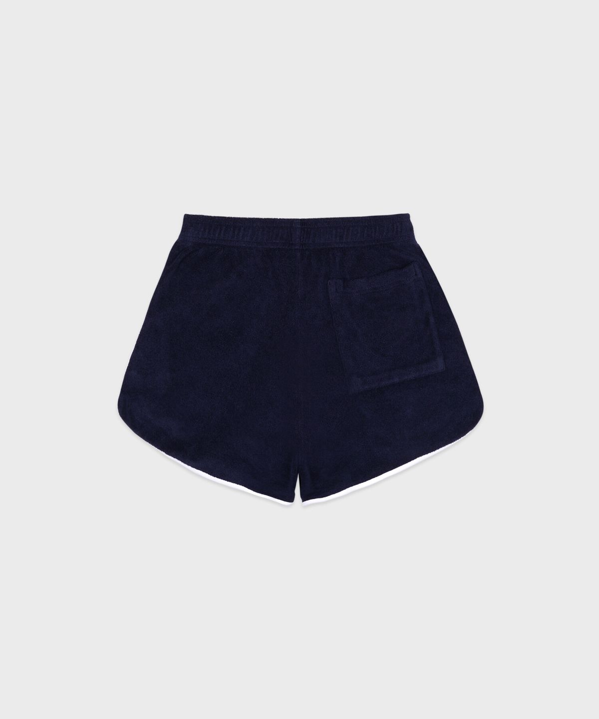 스포티앤리치(SPORTY&RICH) 시그니쳐 로고 테리 쇼츠 - 네이비 R265AW7008