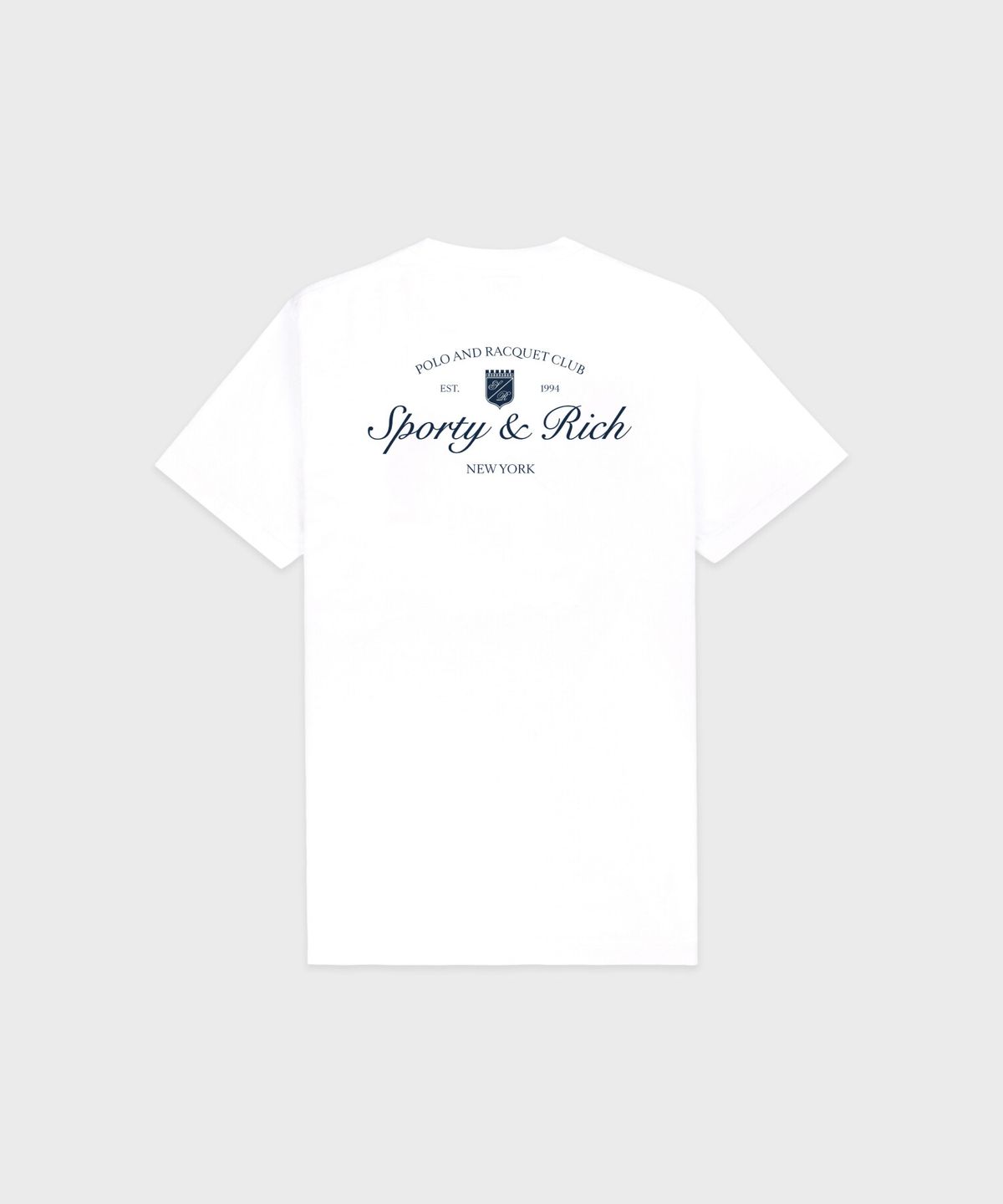스포티앤리치(SPORTY&RICH) 시라큐스 티셔츠 남여공용 - 화이트 R265AUT014