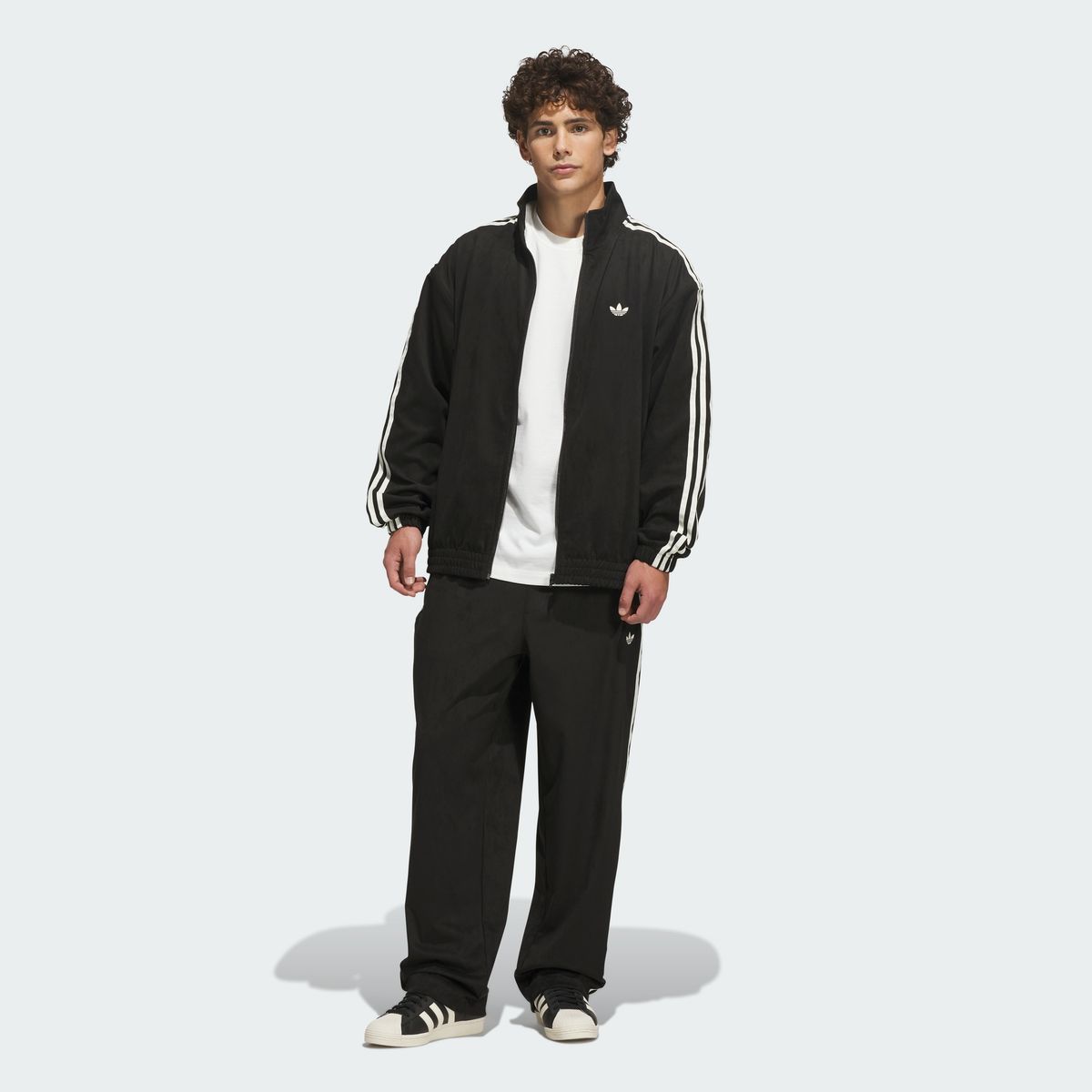 아디다스(ADIDAS) 스케이트보딩 빈티지 슈퍼 파이어버드 트랙탑 - 블랙:크림화이트 / KS9189