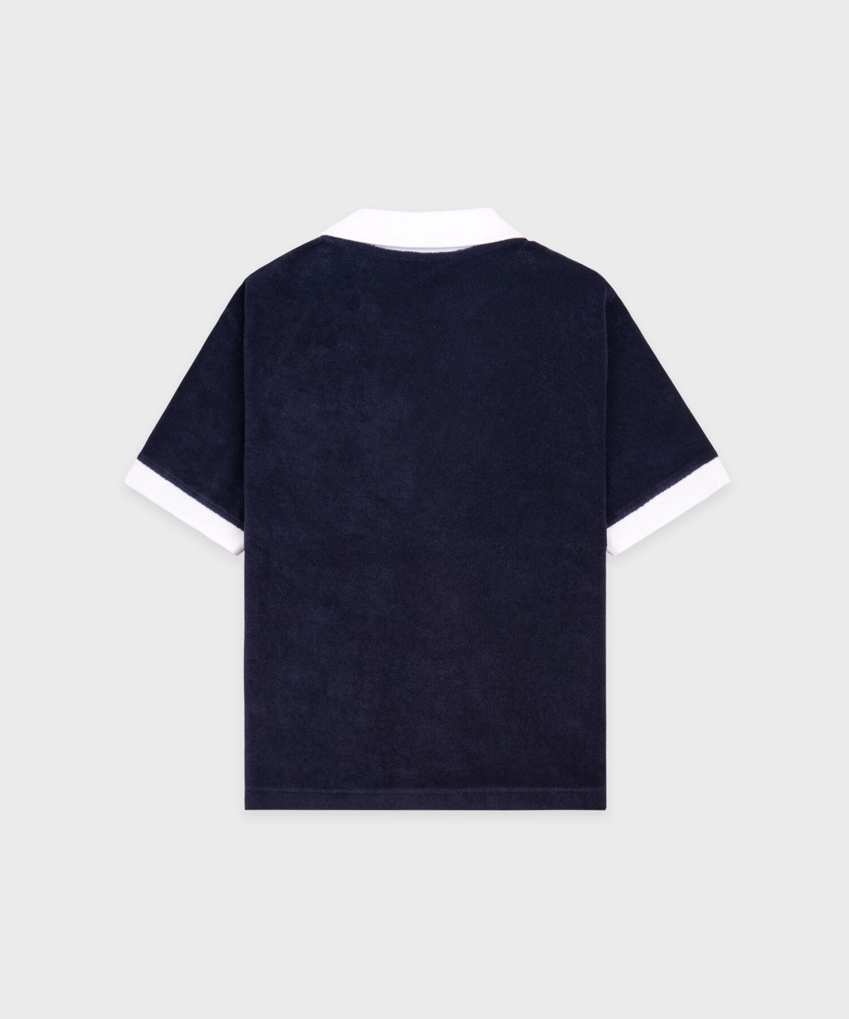 스포티앤리치(SPORTY&RICH) 시그니쳐 로고 테리 폴로 - 네이비 R265AW2006