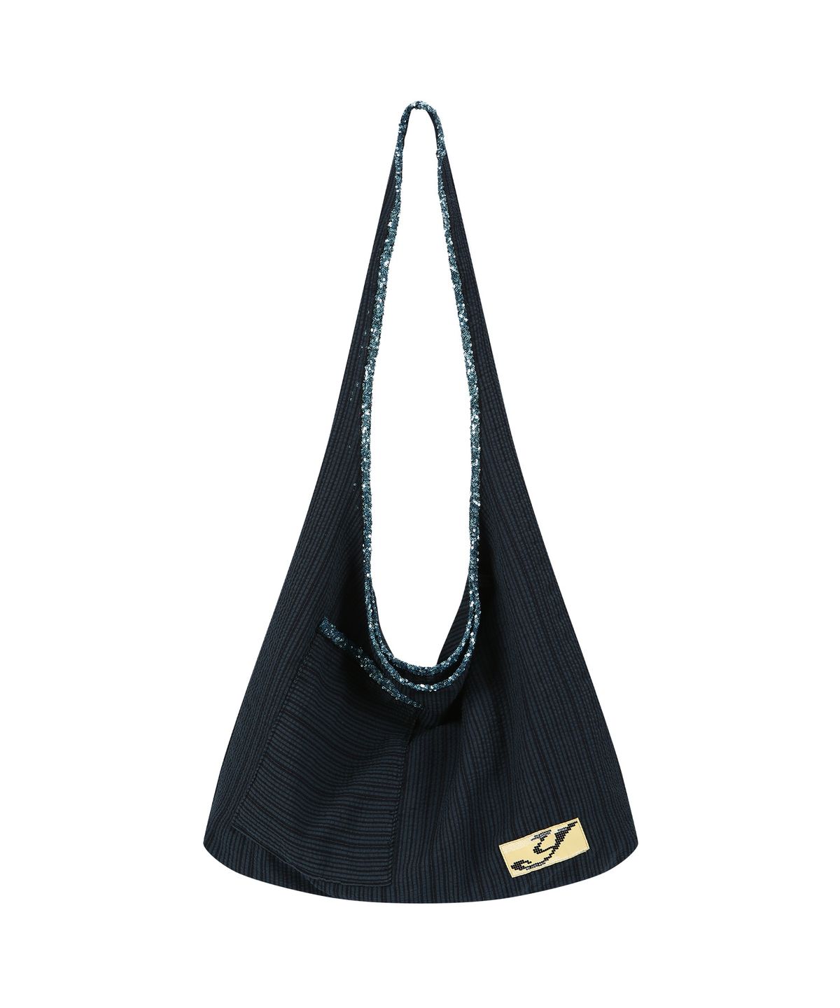 여밈(YEOMIM) glitter bag (navy stripe)