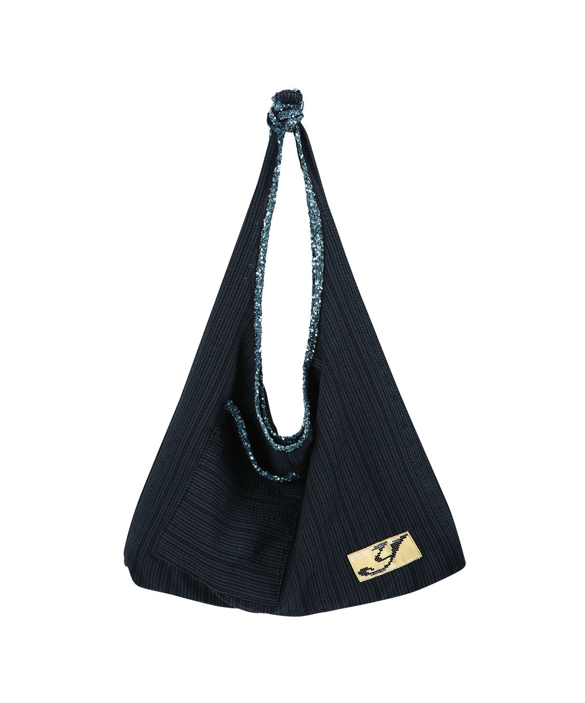 여밈(YEOMIM) glitter bag (navy stripe)