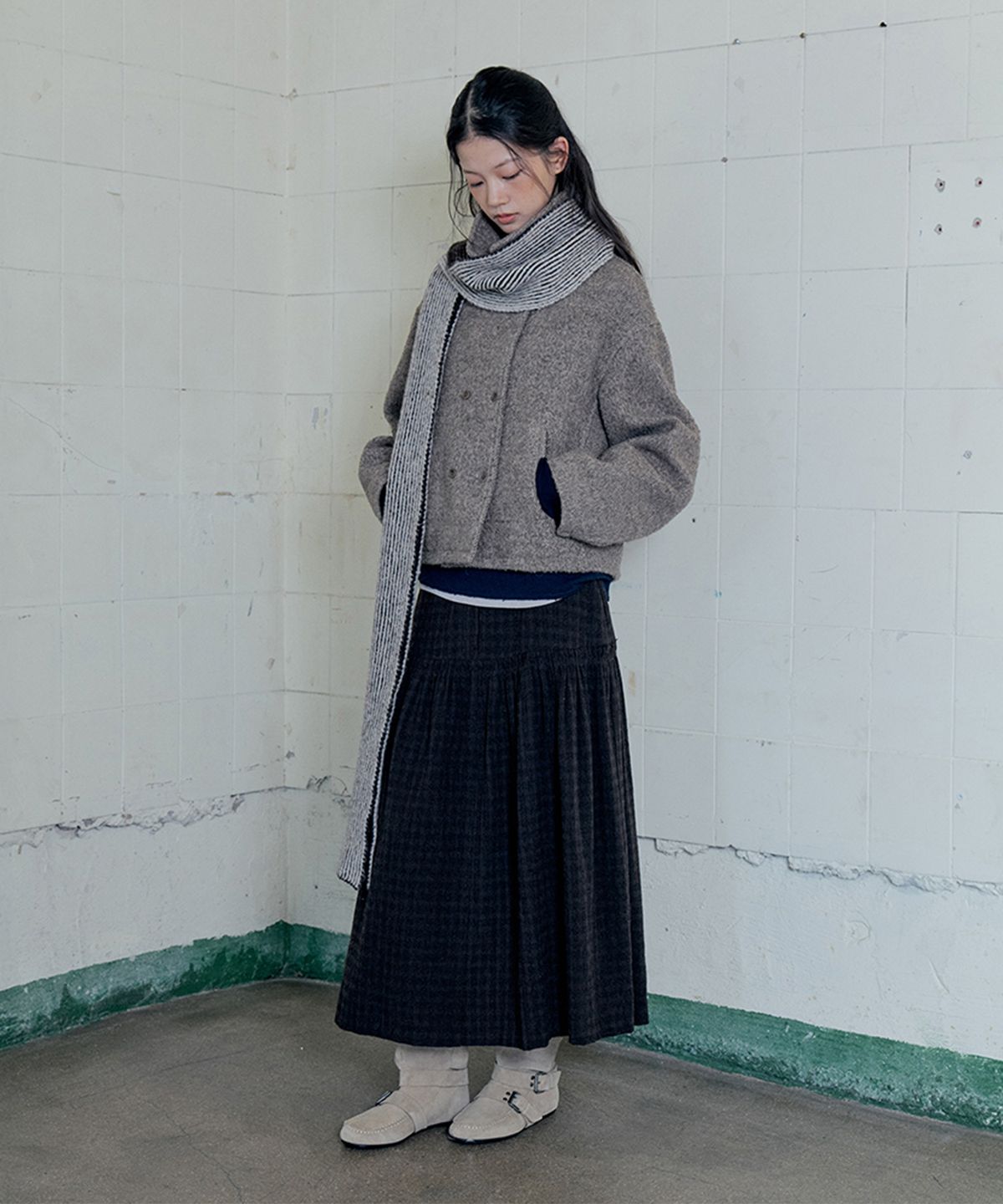 모노크롬(MONOCHROME) lekoo jacket (brown)
