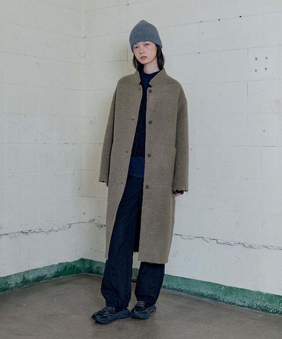 모노크롬(MONOCHROME) reni coat (khaki)