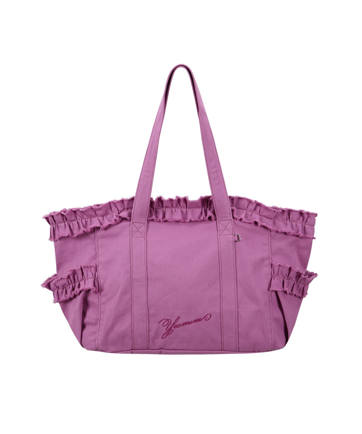 여밈(YEOMIM) camp frill bag (fuchsia pink)
