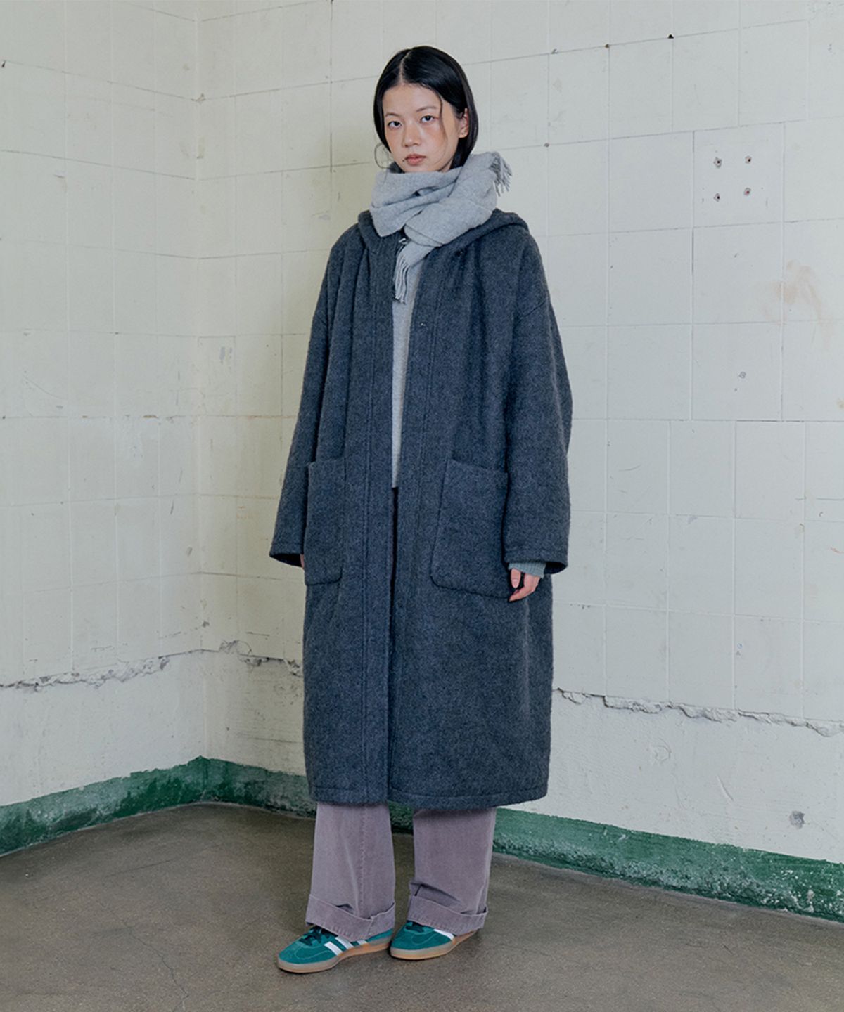모노크롬(MONOCHROME) change coat (charcoal)