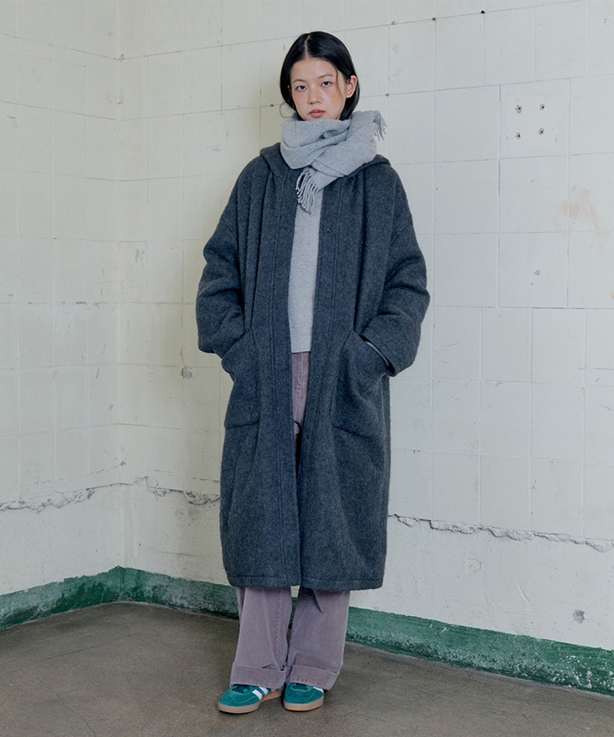모노크롬(MONOCHROME) change coat (charcoal)