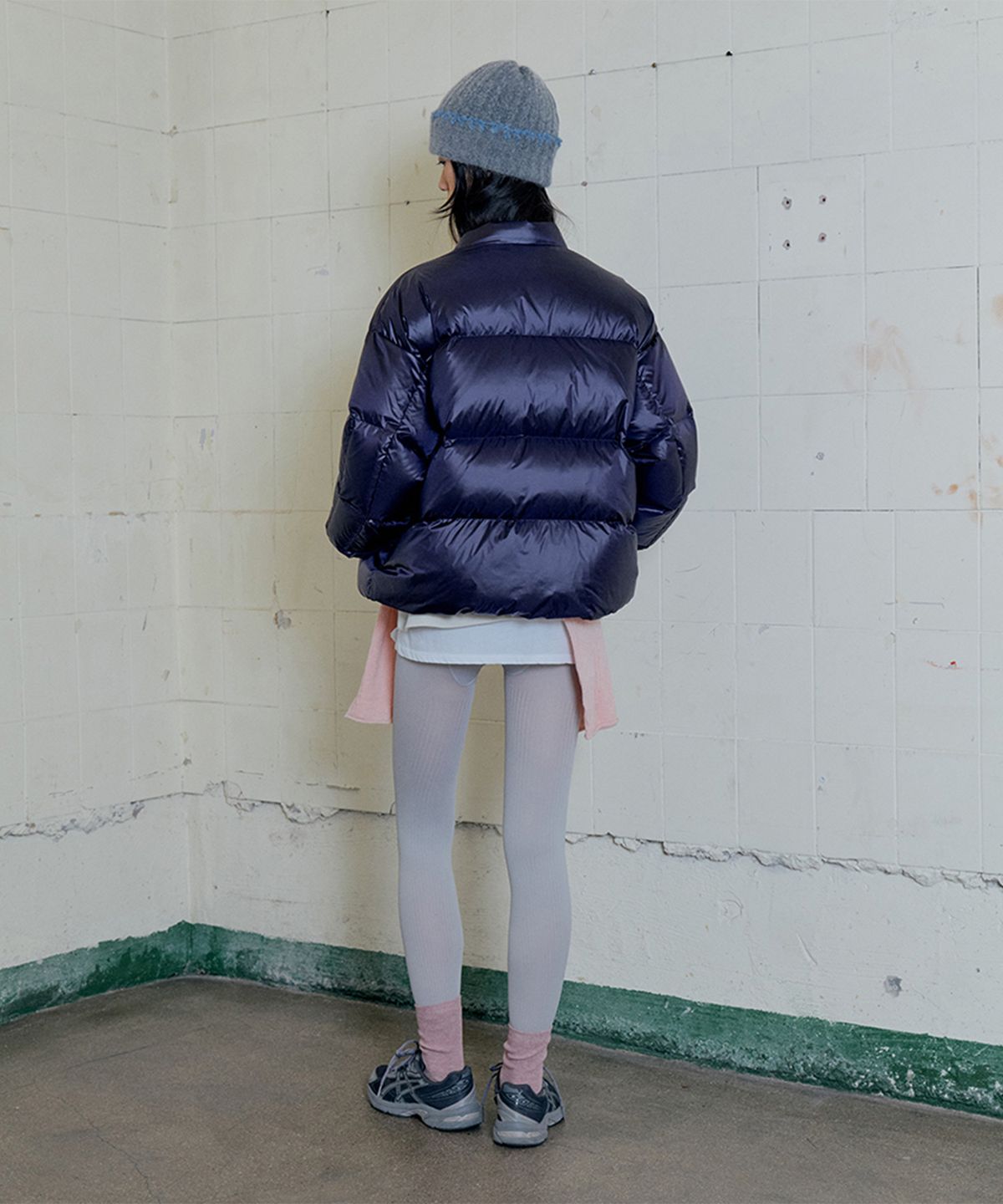 모노크롬(MONOCHROME) dale down jumper (purple)