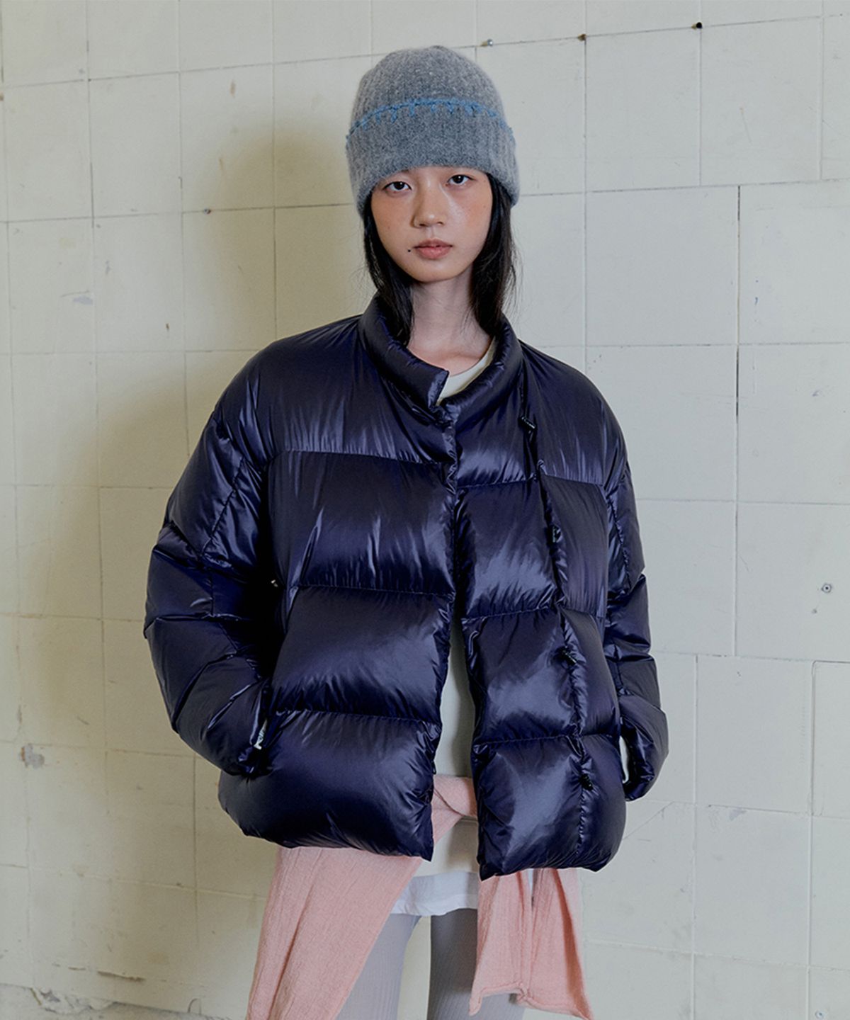모노크롬(MONOCHROME) dale down jumper (purple)