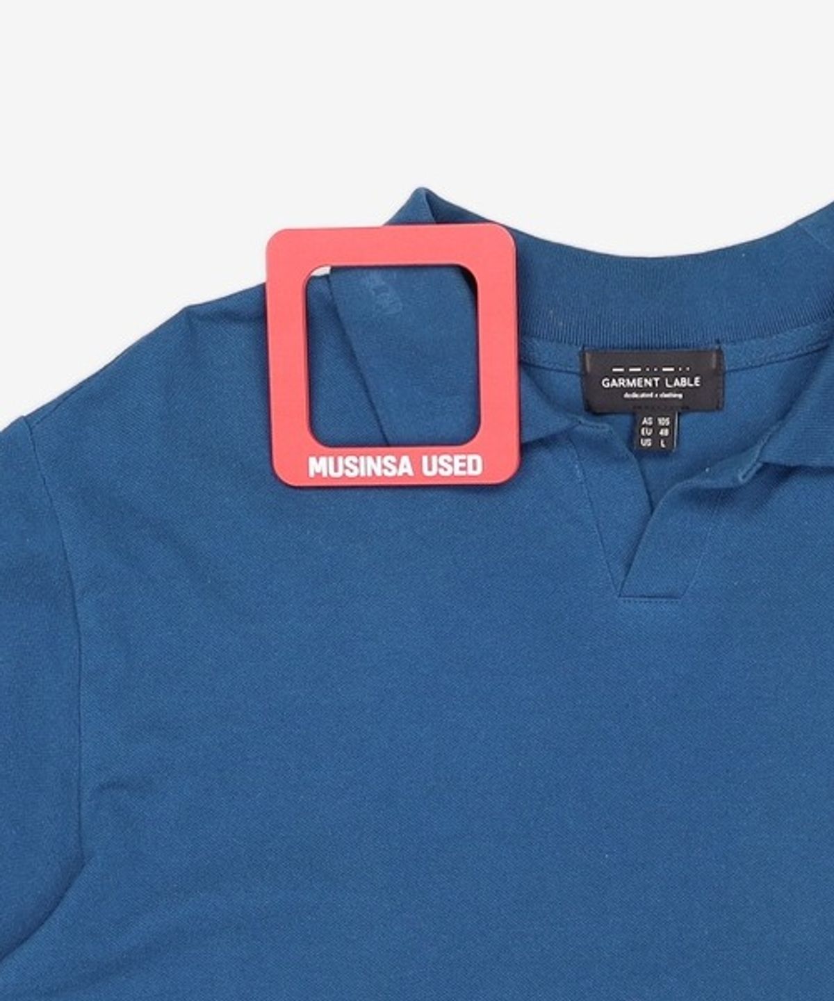 가먼트레이블(GARMENT LABLE) Pique Collar T-Shirt - Classic Blue L