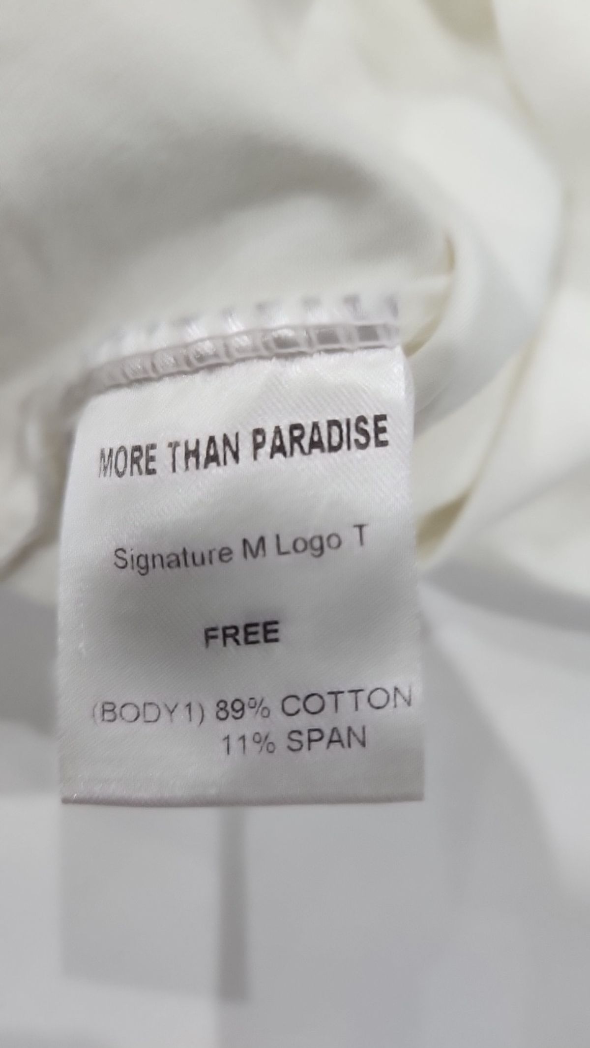 모어댄파라다이스(MORE THAN PARADISE) 반소매 티셔츠 FREE