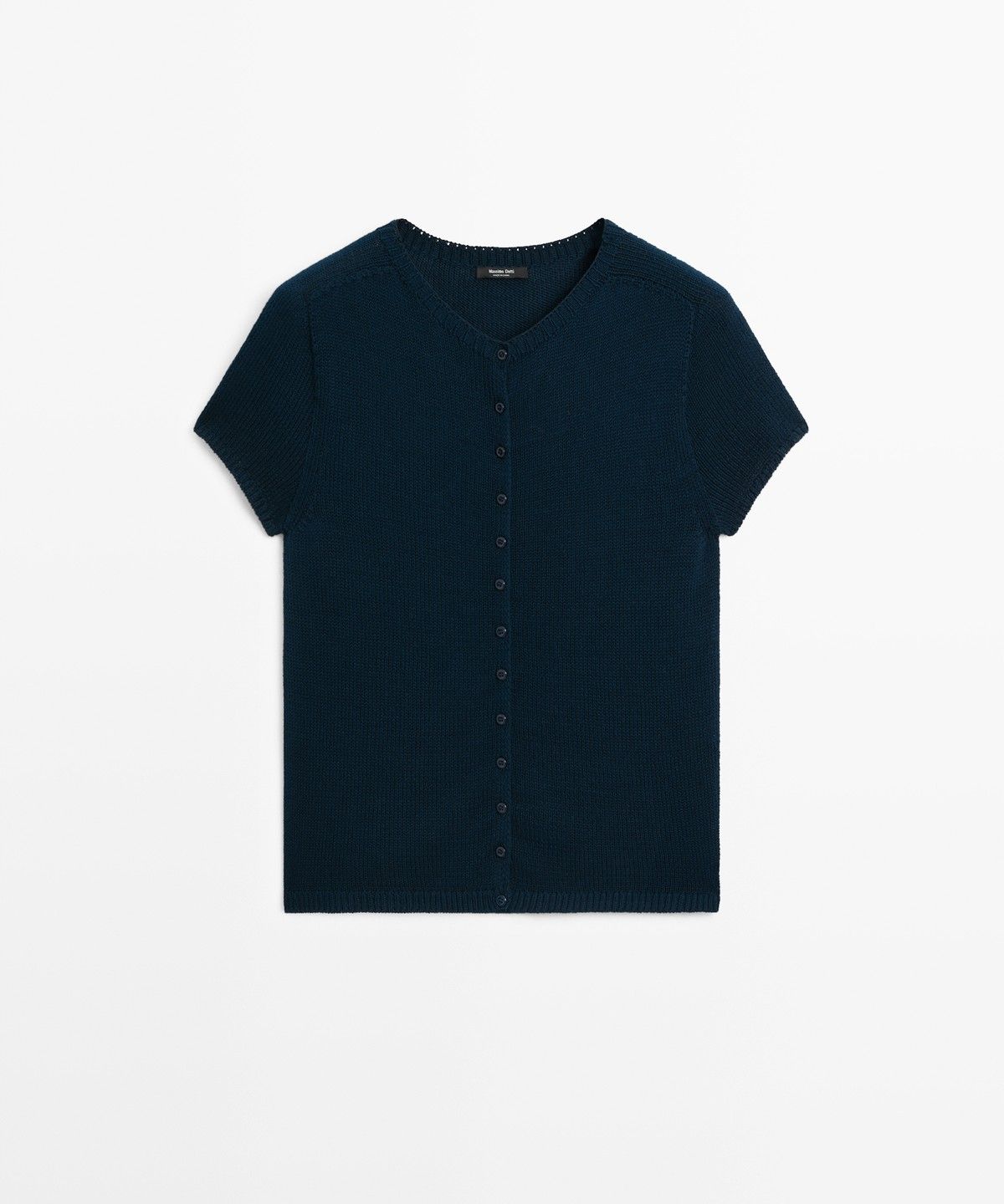 마시모두띠(MASSIMO DUTTI) 코튼 실크 블렌드 니트 가디건