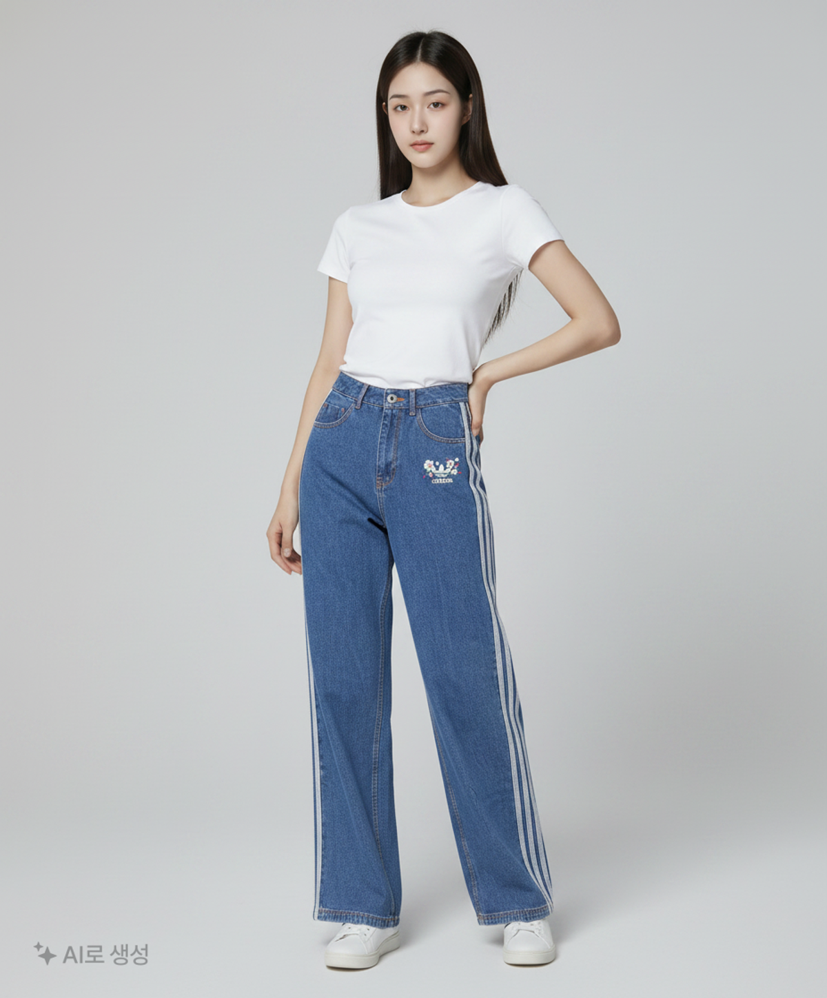 아디다스(ADIDAS) 데님 팬츠 - 블루 / IP3768 1