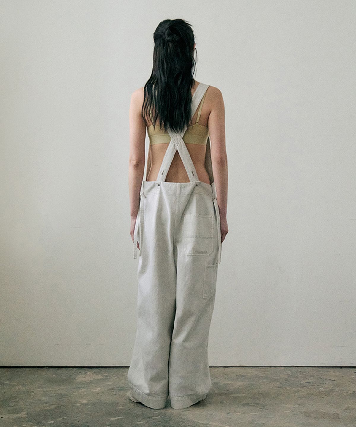 모노크롬(MONOCHROME) dasher overall (cream)