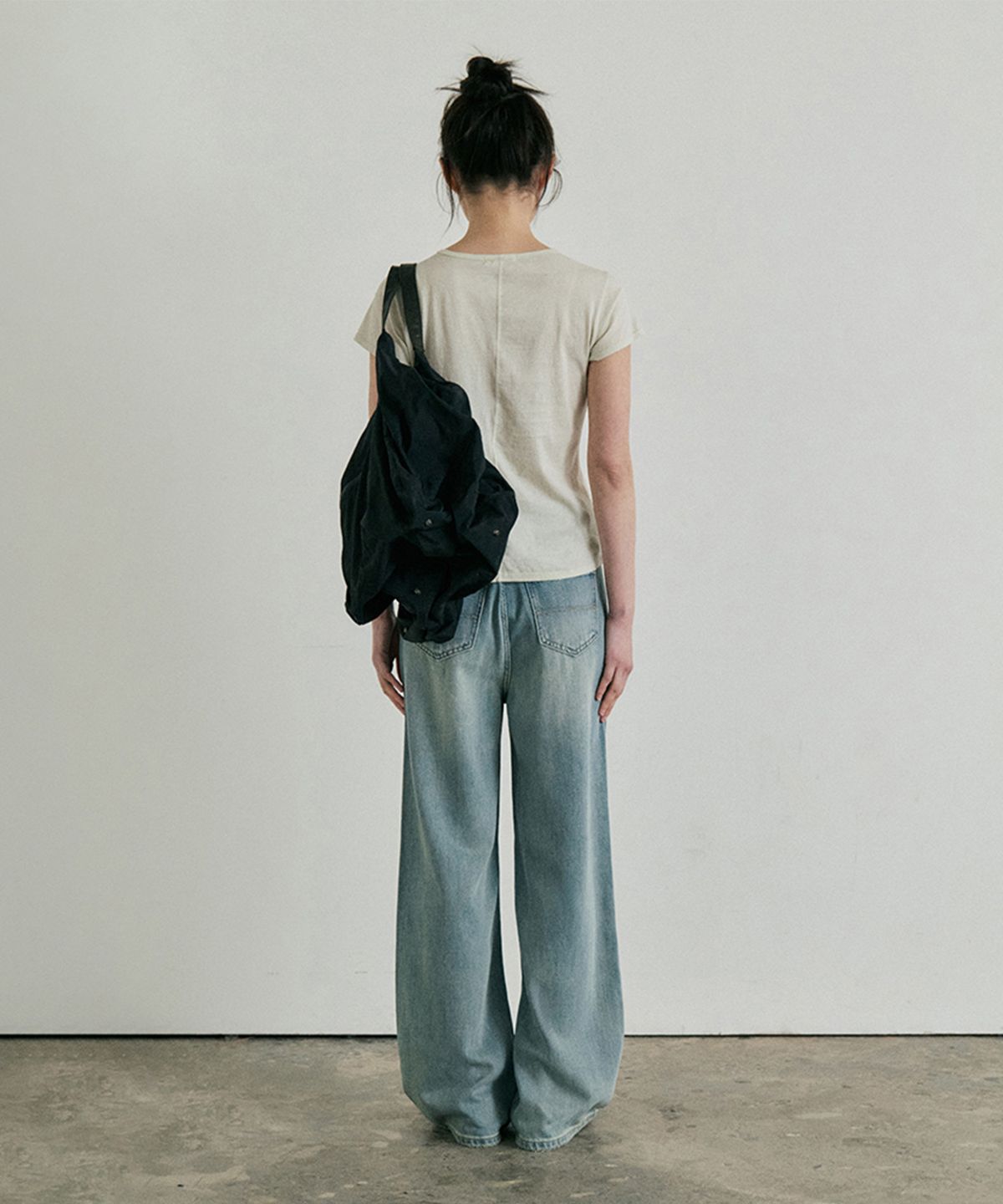 모노크롬(MONOCHROME) [online exclusive]26 steam denim pants (indigo)