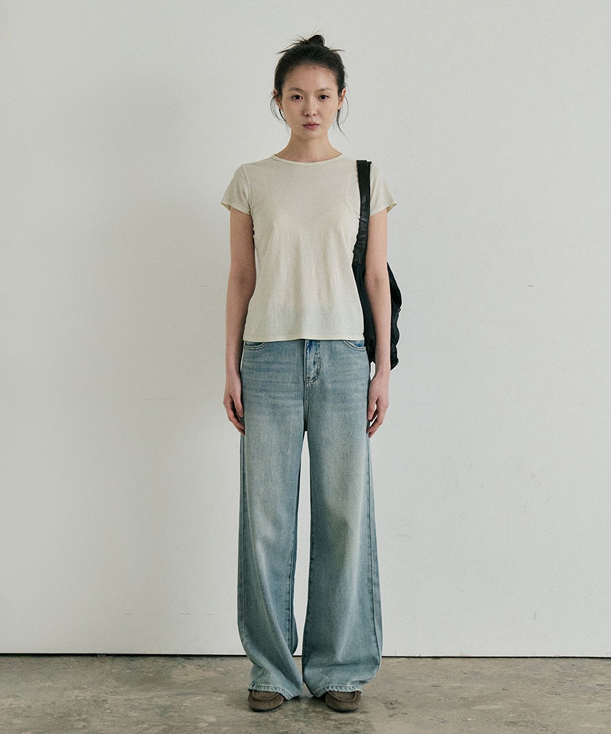 모노크롬(MONOCHROME) [online exclusive]26 steam denim pants (indigo)