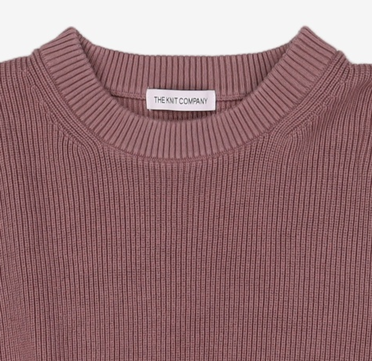 더니트컴퍼니(THEKNITCOMPANY) 마일드 코튼 리브드 니트 [모카핑크] L