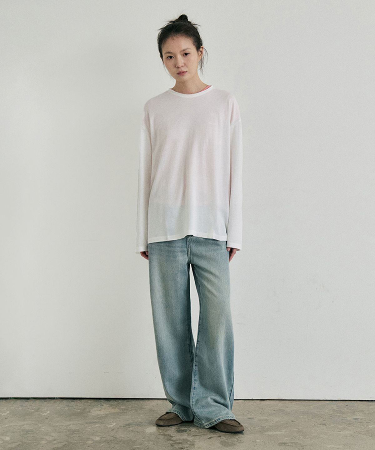 모노크롬(MONOCHROME) [online exclusive]26 reed stitch t-shirt (3color)