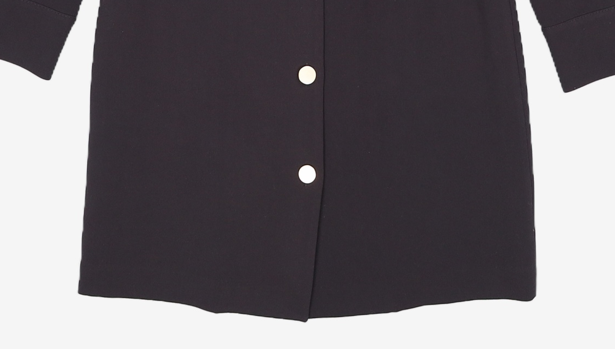 미쏘(MIXXO) 금장버튼 셔츠 원피스 MIWOW9213A S