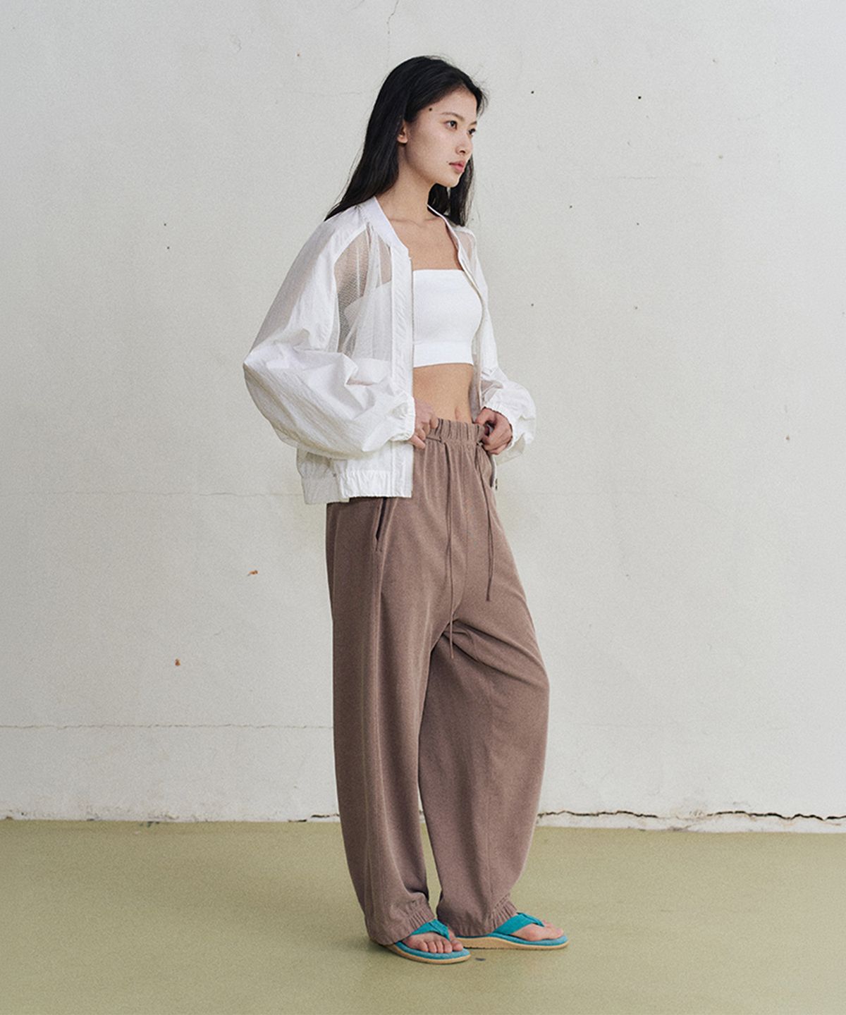 모노크롬(MONOCHROME) aleni cotton pants (2color)