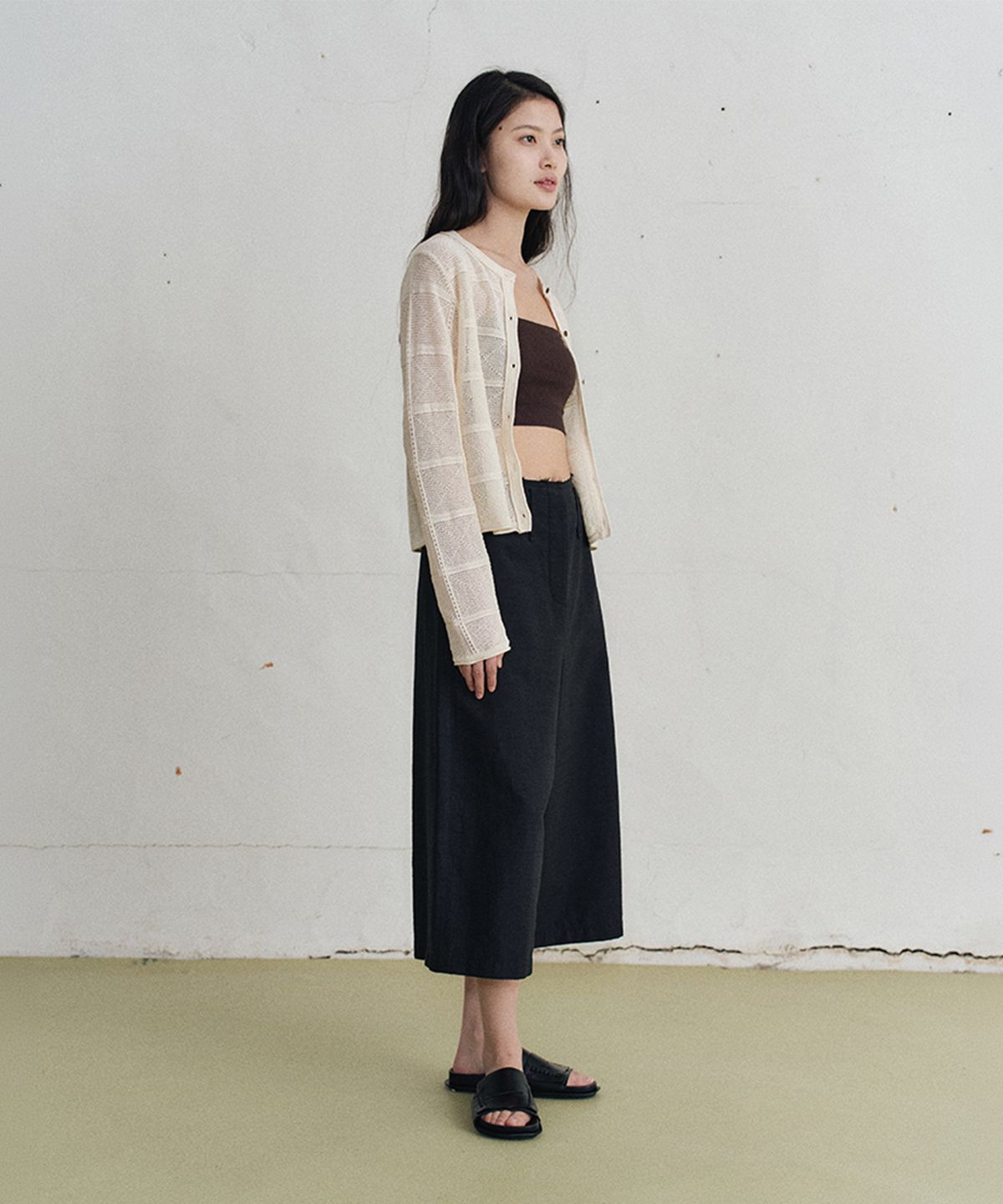 모노크롬(MONOCHROME) narnia crochet cardigan (2color)